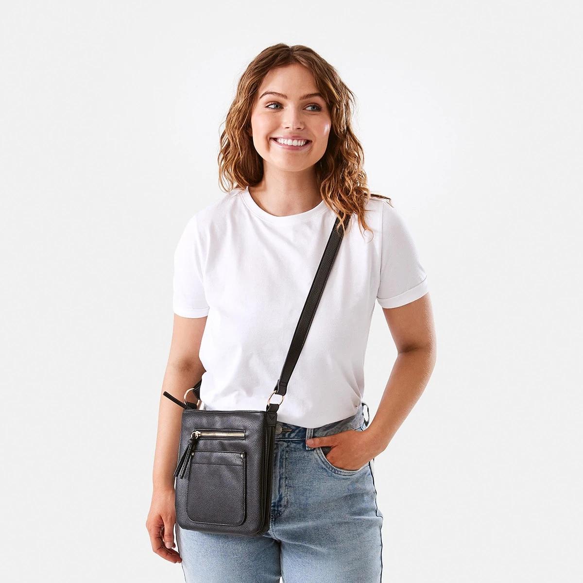 6 Butter Crossbody Bag BLACK, 6 of 6