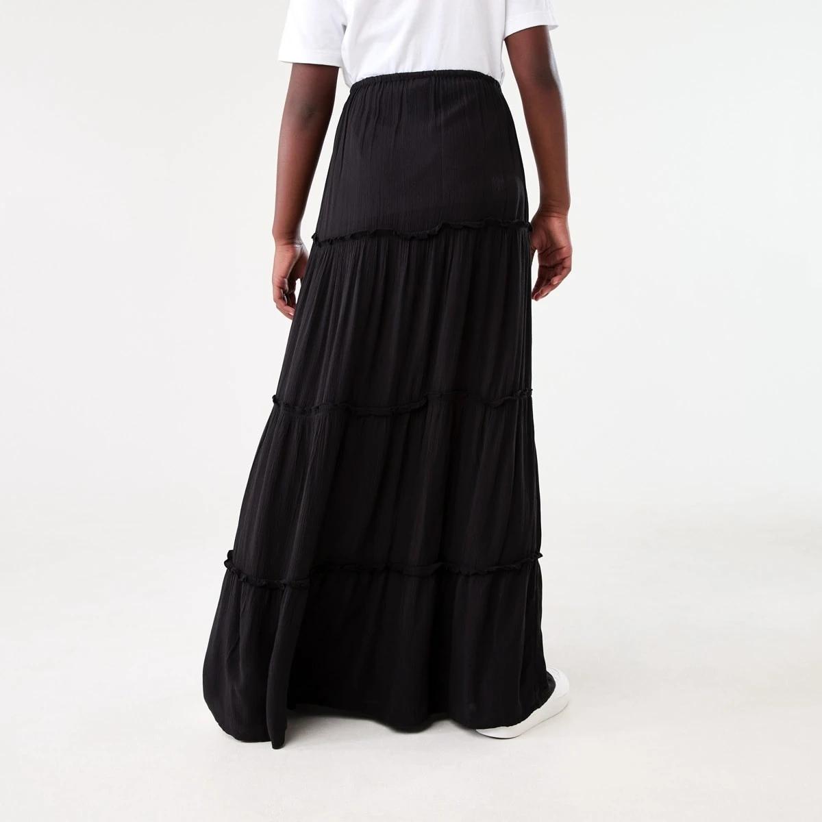 2 Tiered Skirt BLACK, 2 of 6