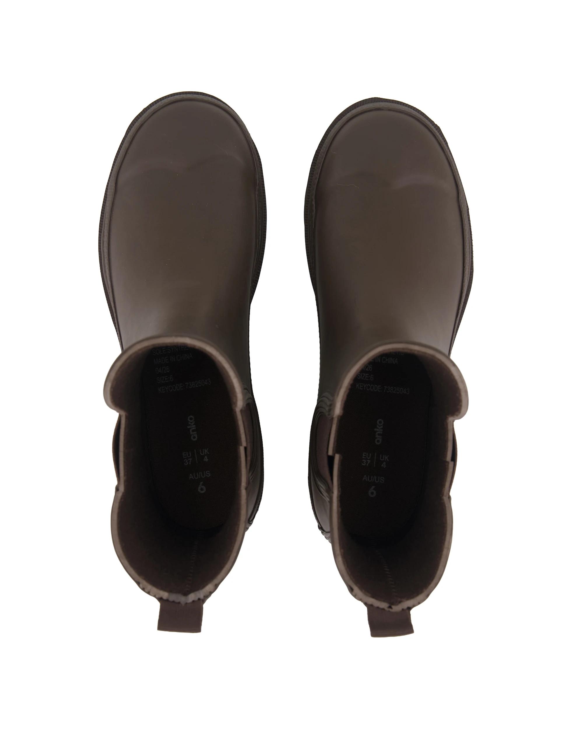 3 Short Chelsea Rainboots Bittr Choc, 3 of 5