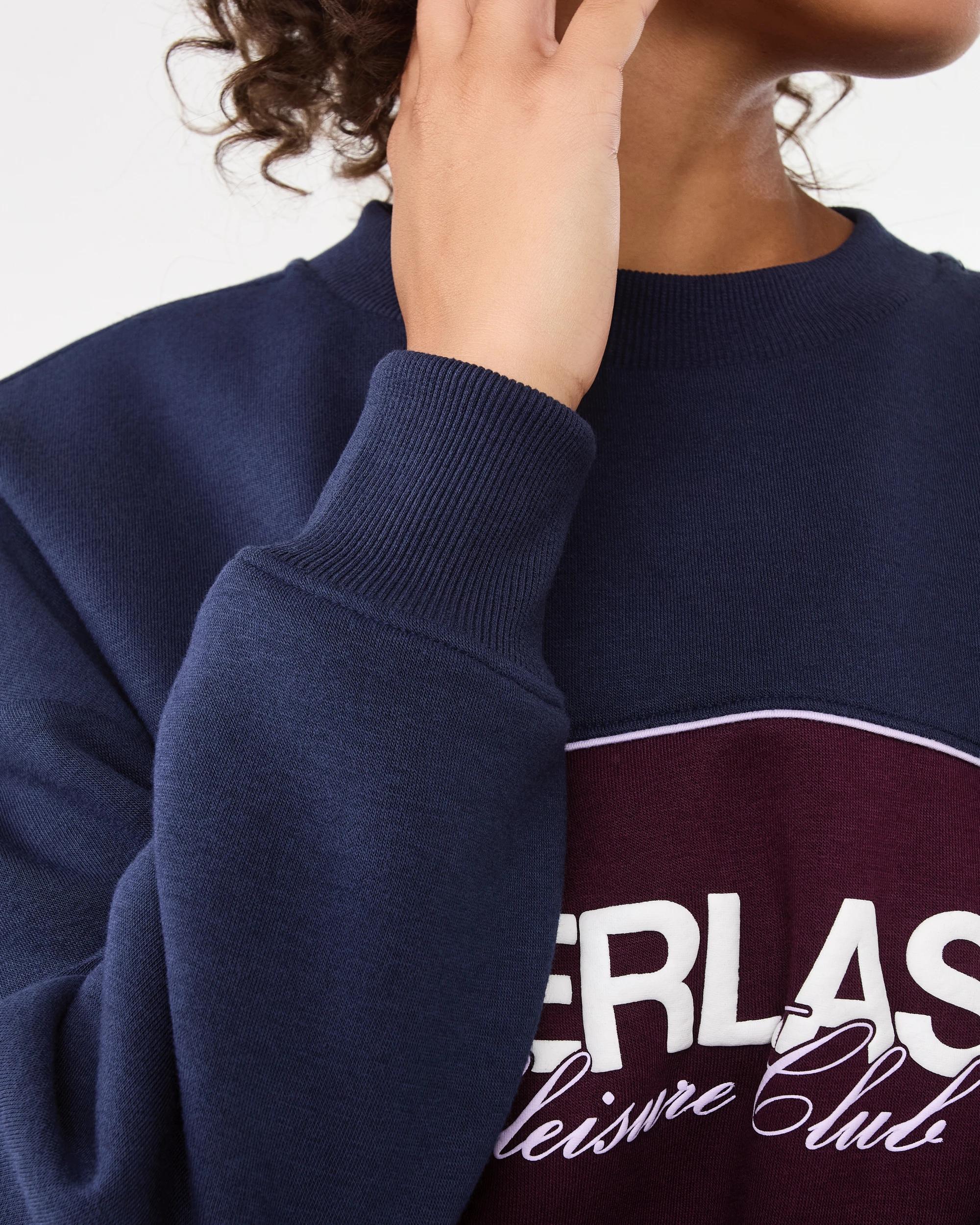 9 Everlast Womens Colourblock Sweatshirt Mood Indgo, 9 of 10