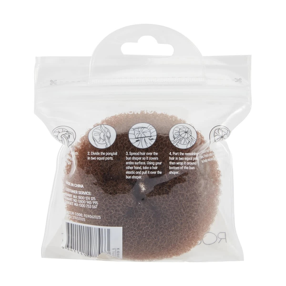 4 OXX Haircare Round Donut Bun - Brown, 4 of 4
