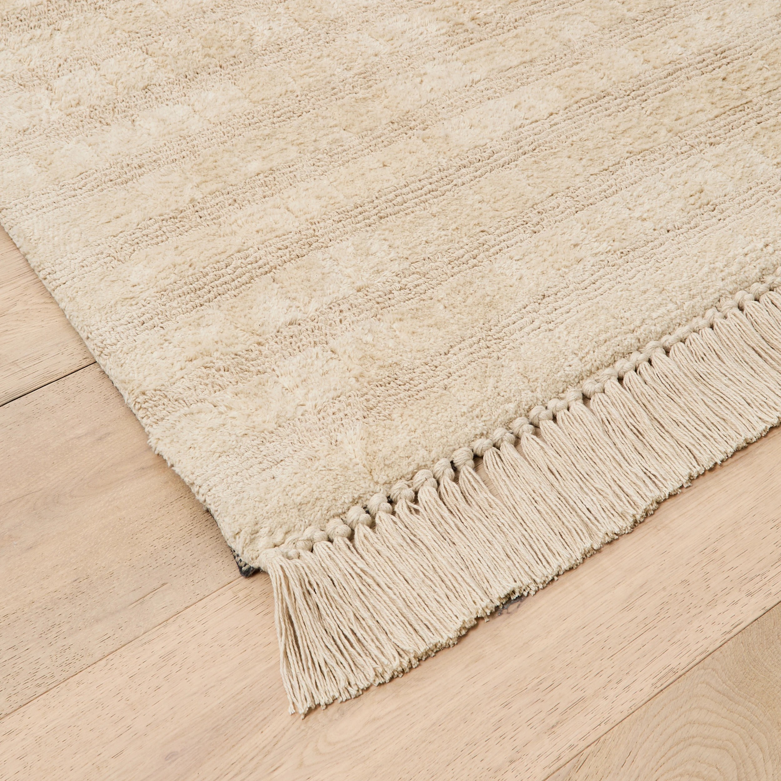 2 Nina Woven Rug - Beige, Small - 140cm x 70cm, 2 of 6