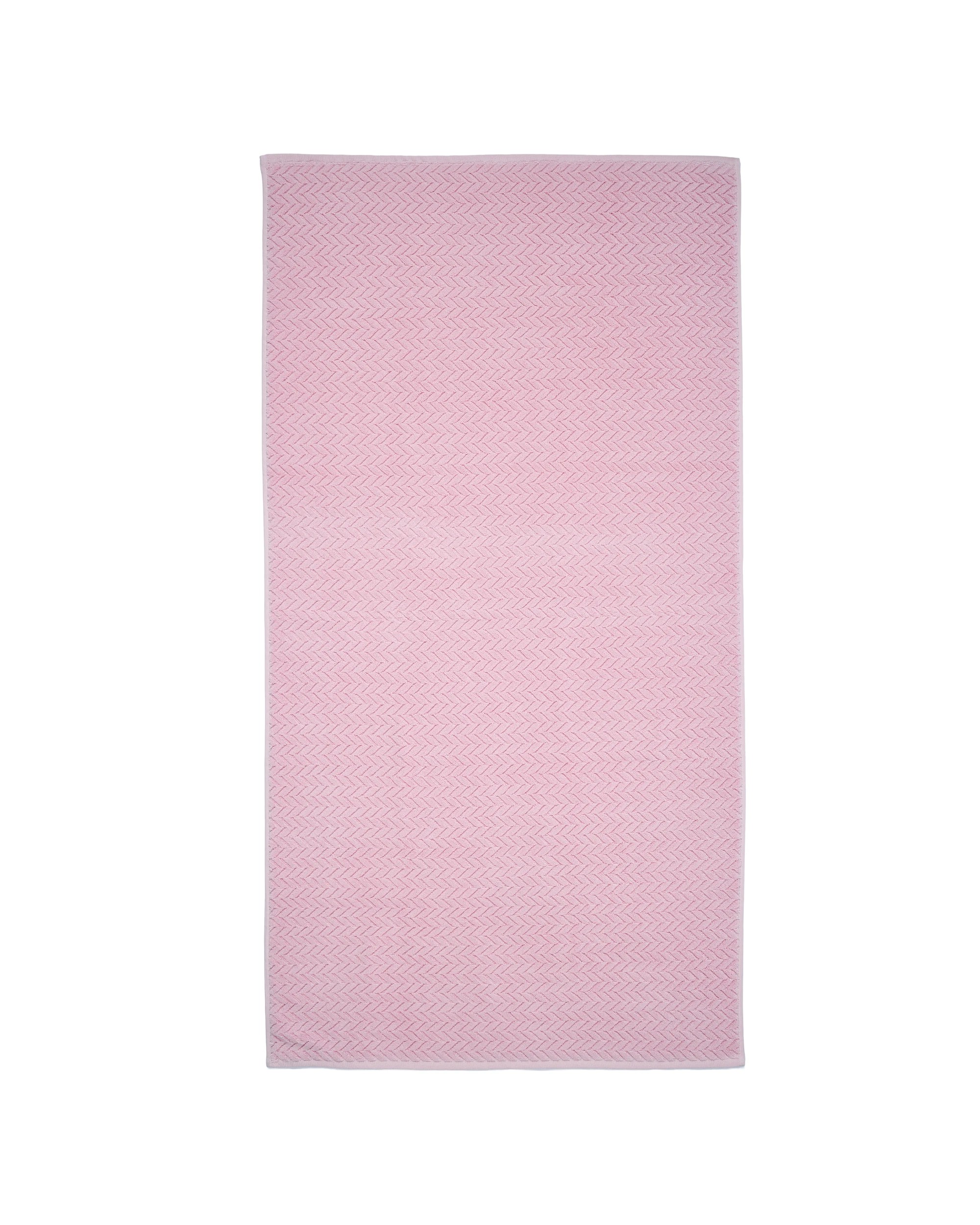 3 Chevron Cotton Bath Sheet - Pink, 3 of 6
