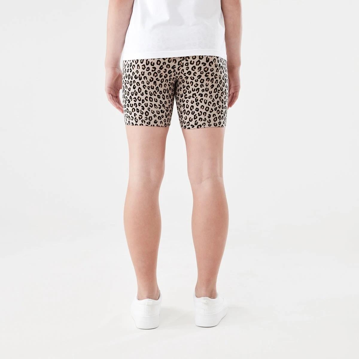 2 Print Bike Shorts ANIMAL MARKING BEIGE, 2 of 5