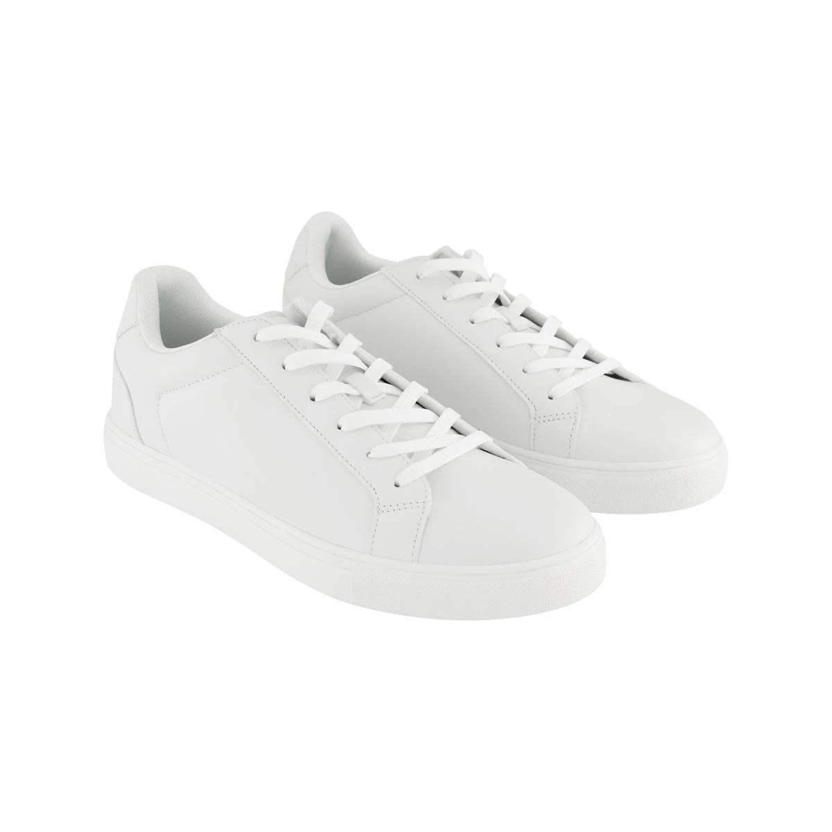 4 Casual Court Lace Up Sneakers WHITE, 4 of 5