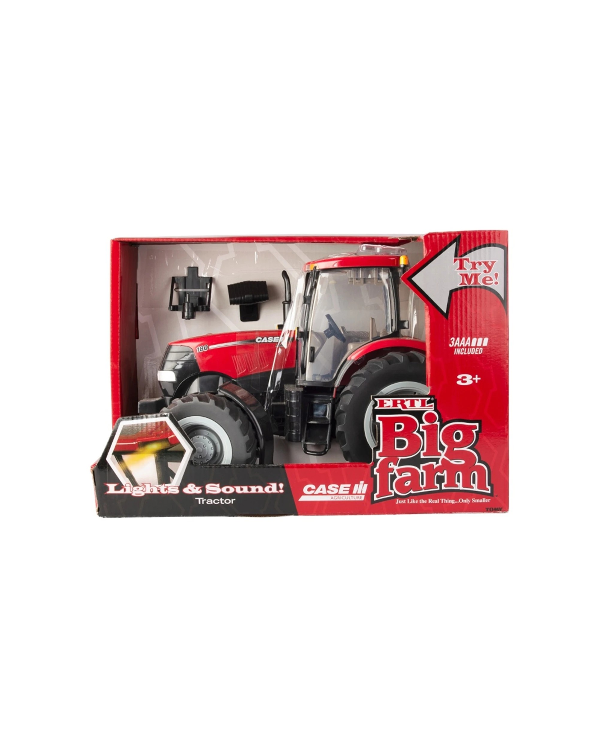 2 Case IH 1:16 Big Farm Puma 180 Tractor Truck Toy Playset - Red, 2 of 6