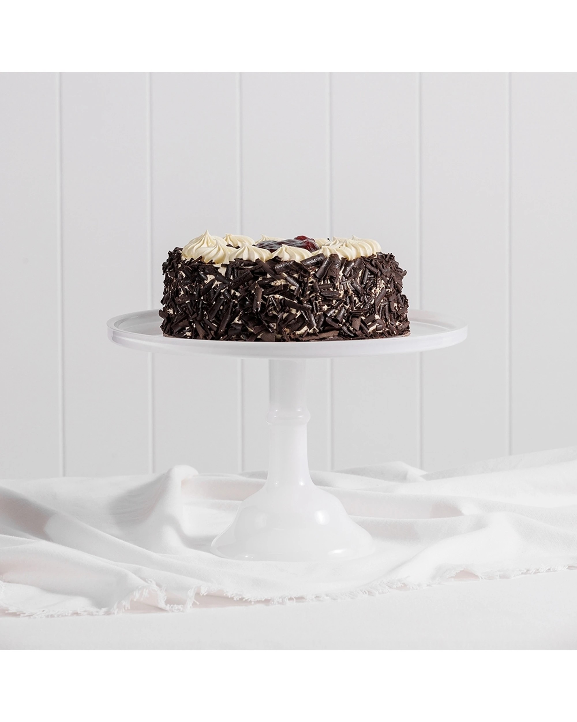 2 Ecology Glass Torte Cake Stand Dessert Display 29x18cm - White, 2 of 3