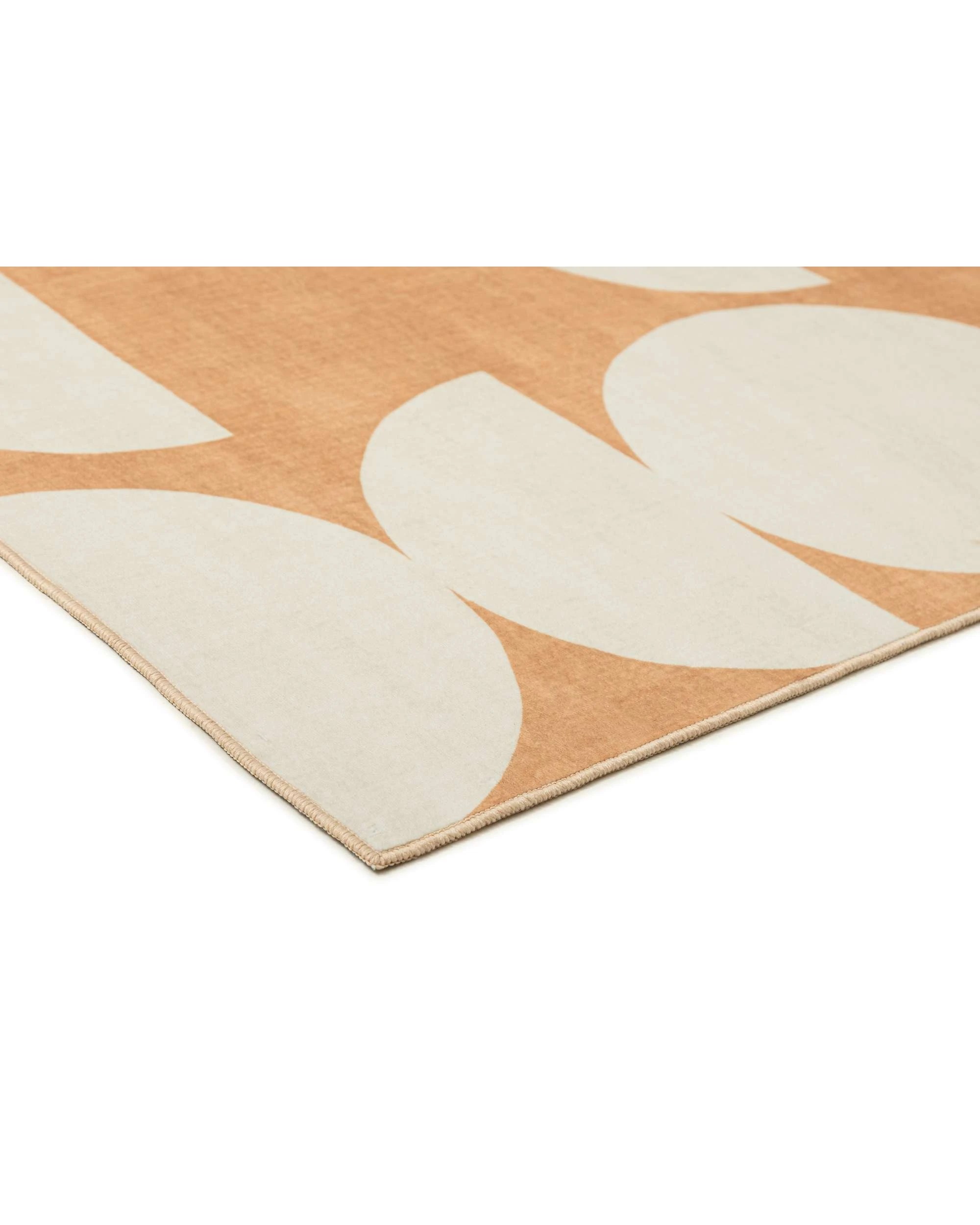 4 Loopsie Tiari Half Moons Printed Washable Rug-220cm x 150cm - Orange, 4 of 7