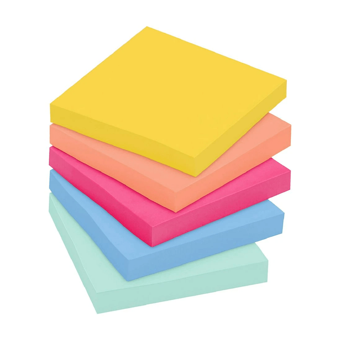 3 Post-it Super Sticky Notes 76 x 76 mm Summer Joy 5 Pack, 3 of 9