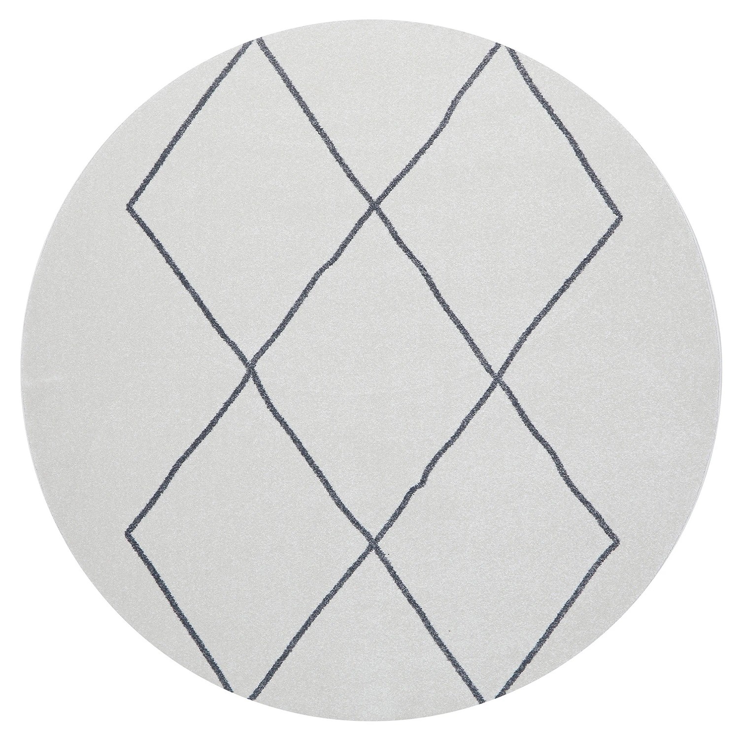 2 Common Ground Rugs Elysium Lola 150x150cm - Small Round Power Loomed Pet Friendly Rug - Natural, 2 of 7