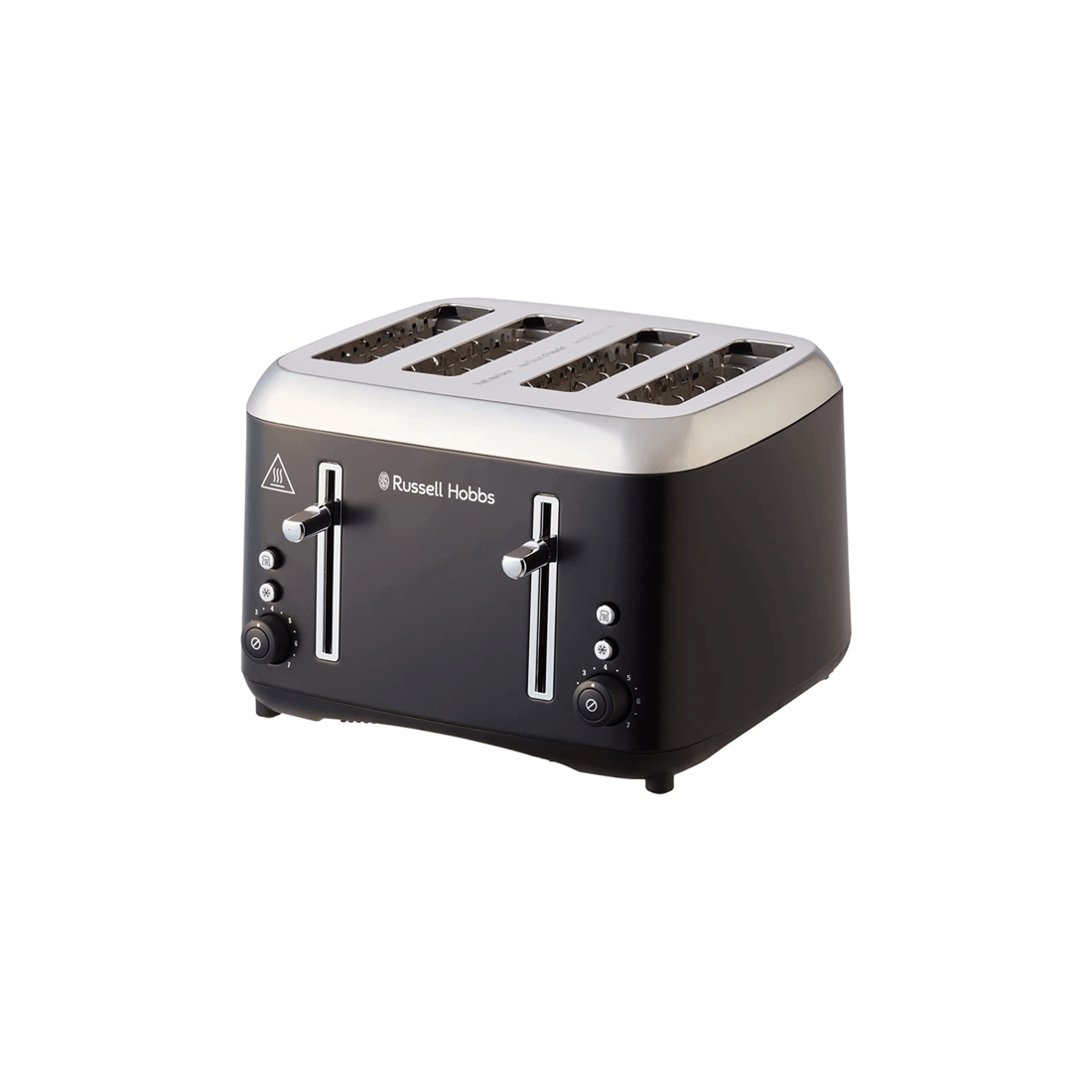 1 Russell Hobbs Rht514blk Addison 4-slice Bread/sandwich Toaster Ss Matte Black
 - Black, 1 of 5