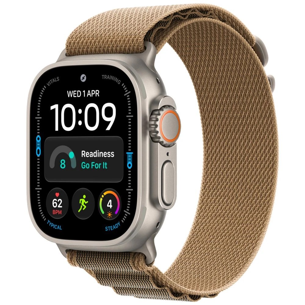 Apple Watch Ultra 4 Natural Titanium 49mm Desert Alpine Loop - Kmart