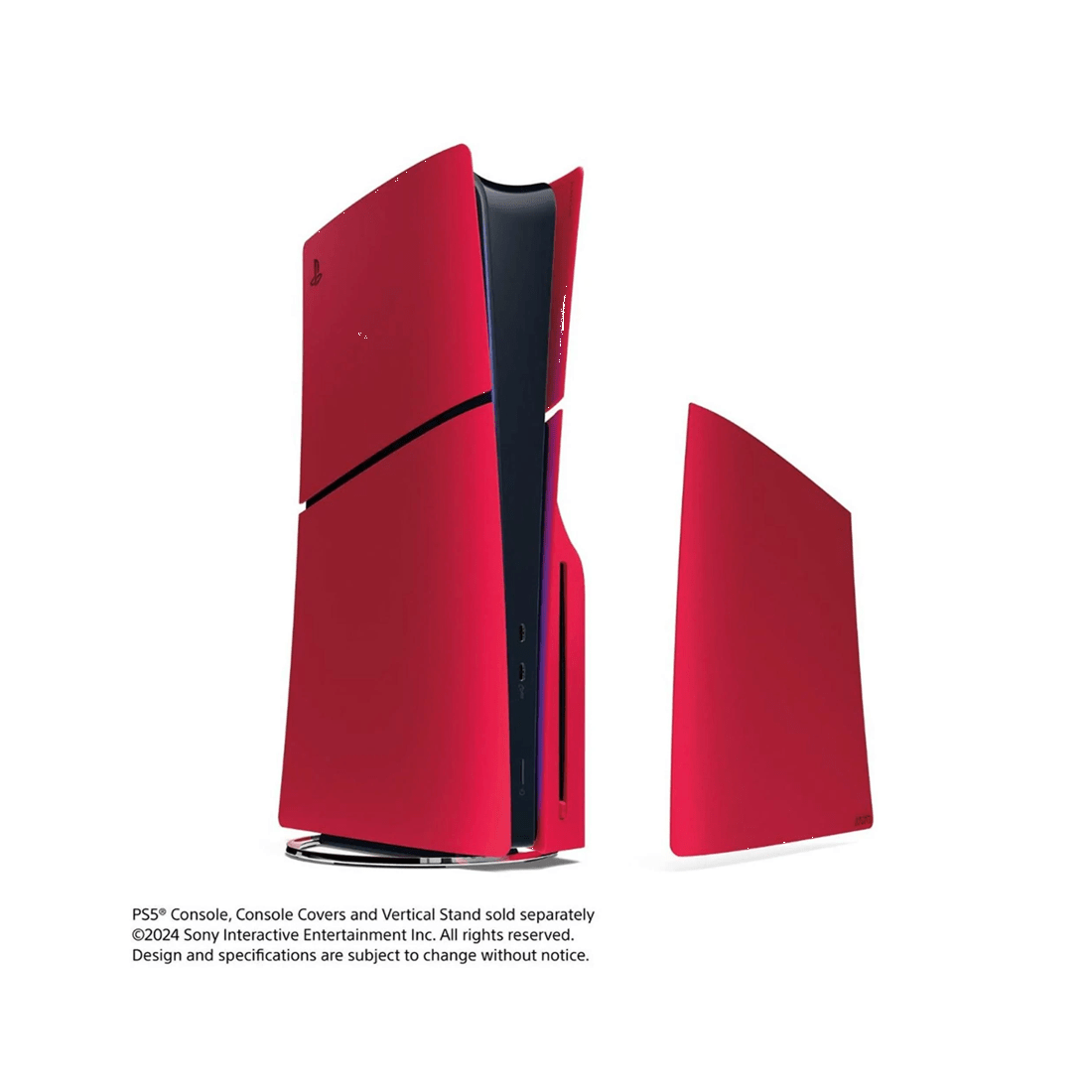 2 Sony PlayStation 5 Console Covers - Slim - Volcanic Red - Red, 2 of 2