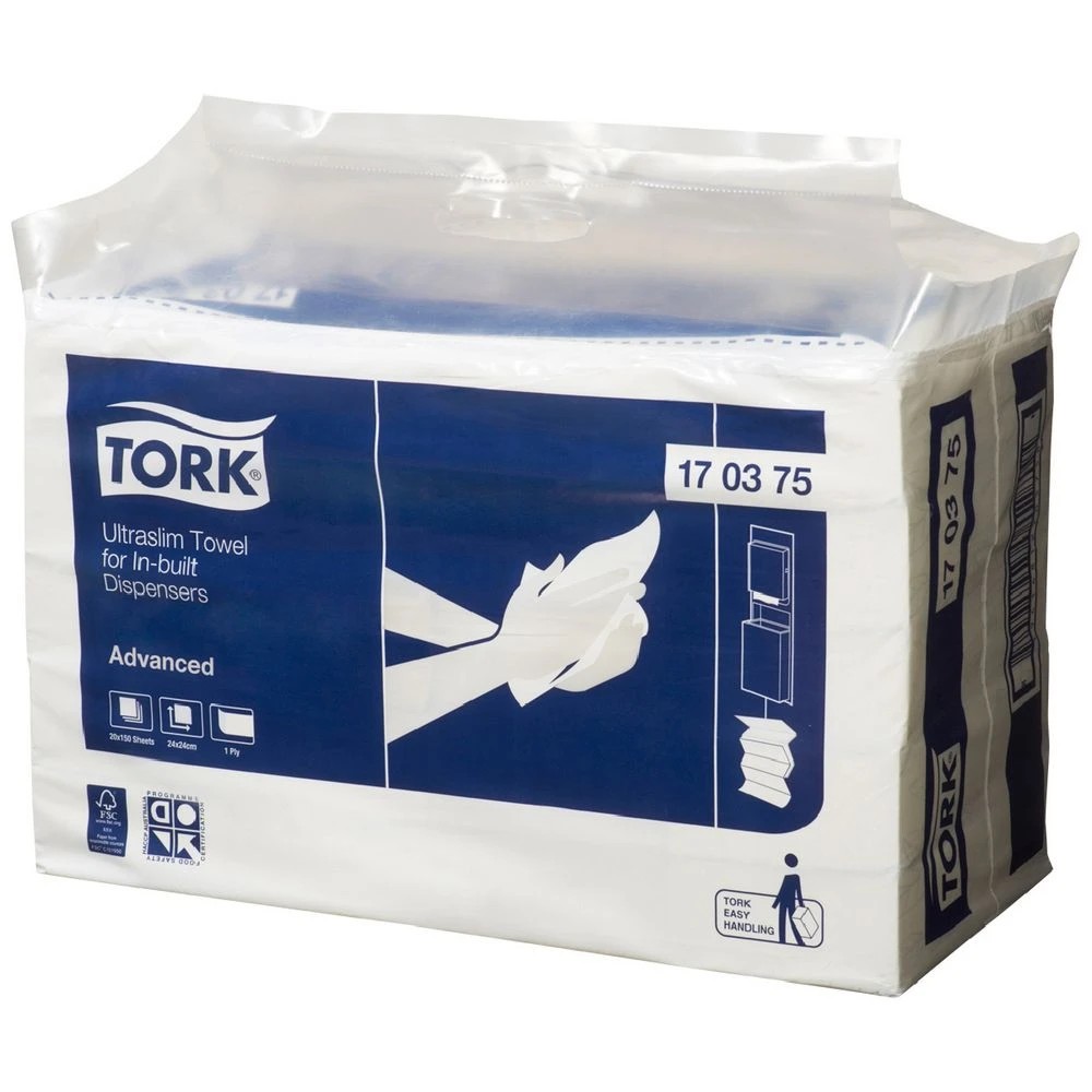 1 Tork Ultraslim Towel 20 x 150 Pack, 1 of 1
