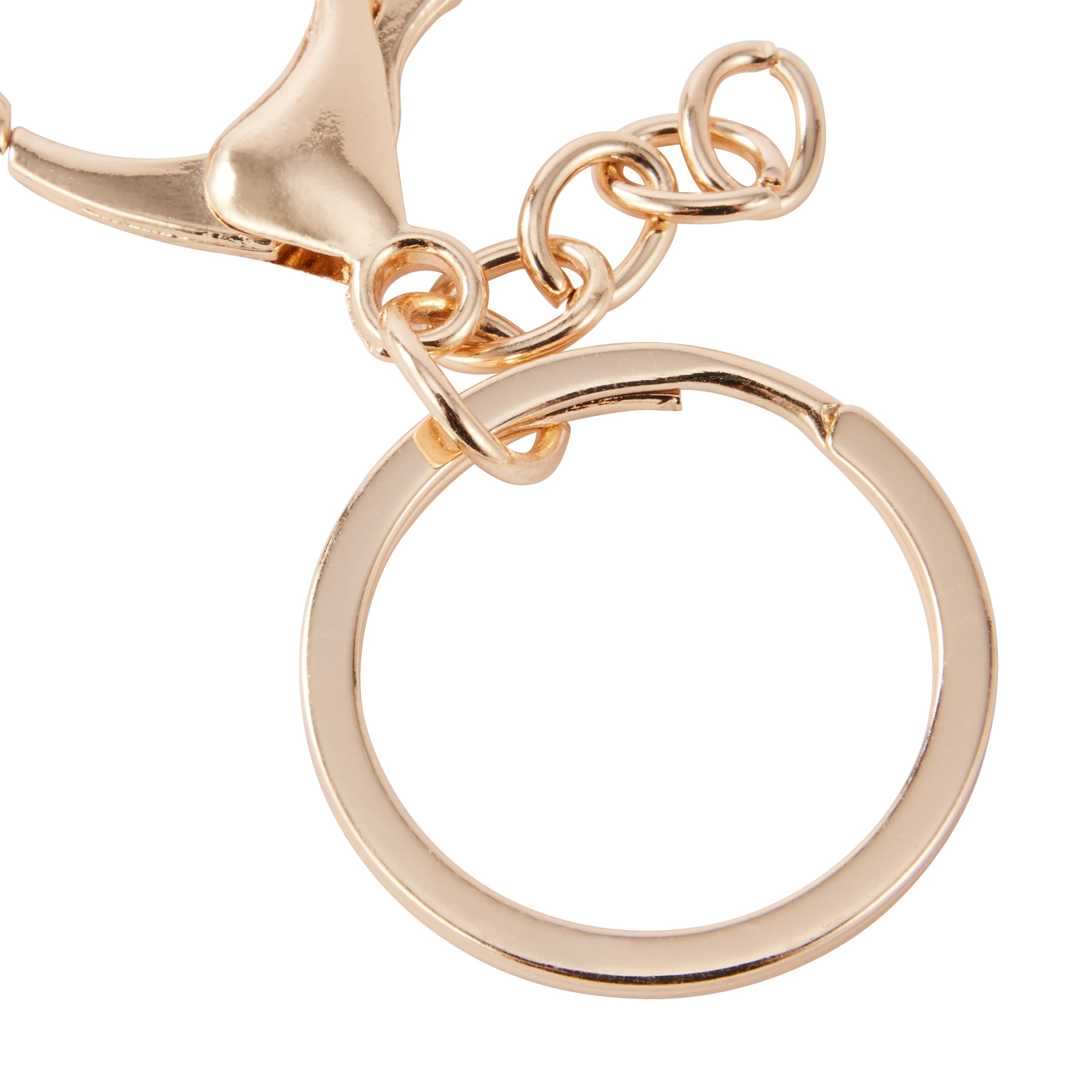 3 4 Pack Keyrings - Gold Look, 3 of 4