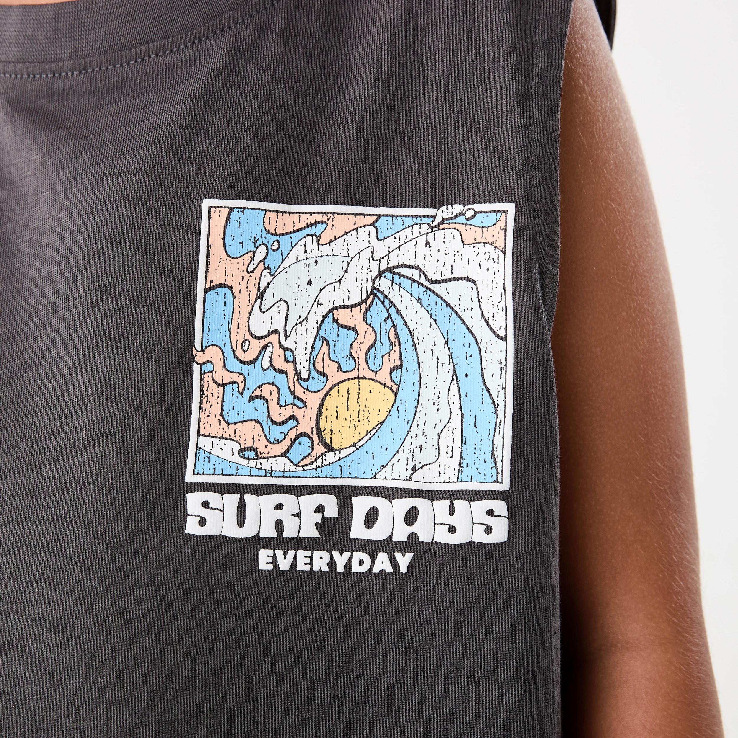 4 Oversized Print Tank Gry Surf, 4 of 7