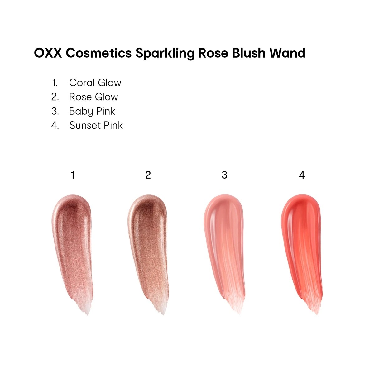 5 OXX Cosmetics Sparkling Rose Blush Wand - Baby Pink, 5 of 9
