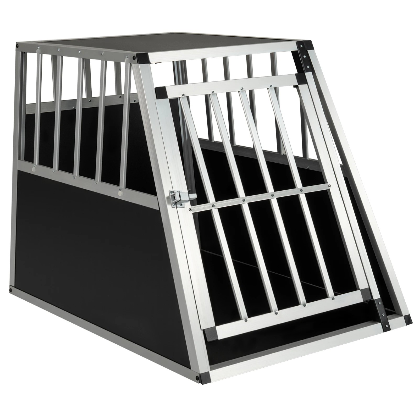 1 Costway Aluminum Travel Dog Crate Pet Transport Box Kennel 91x65x69.5cm, 1 of 6