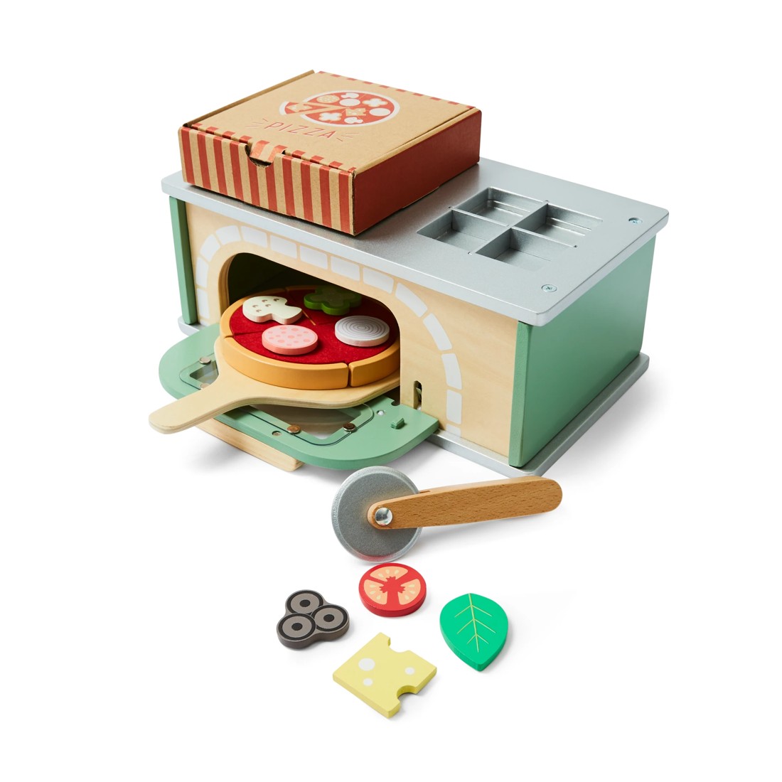 3 20 Piece Wooden Light and Sound Pizza Oven Set, 3 of 10