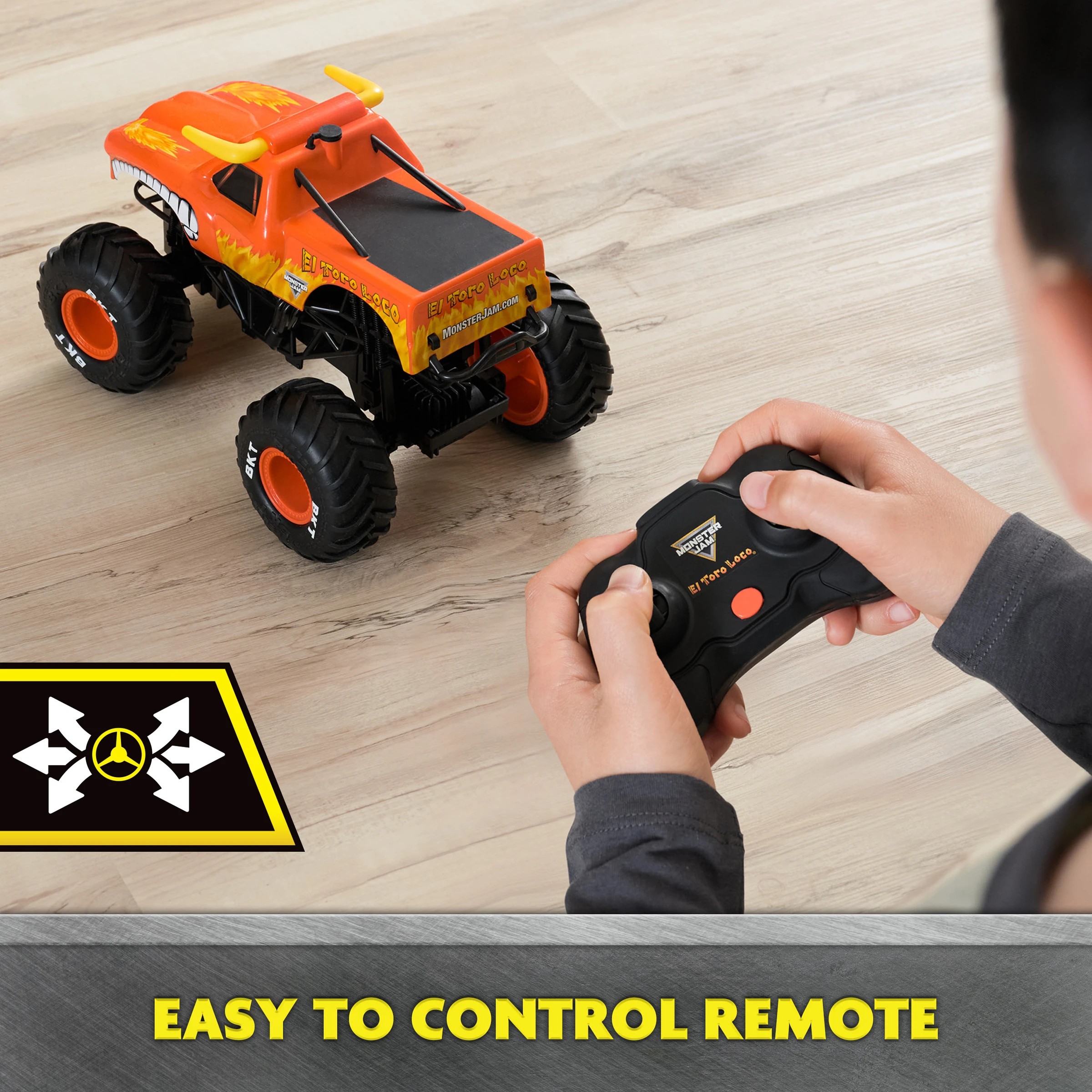 4 Monster Jam Official 1:15 Scale El Toro Loco RC Truck, 4 of 6