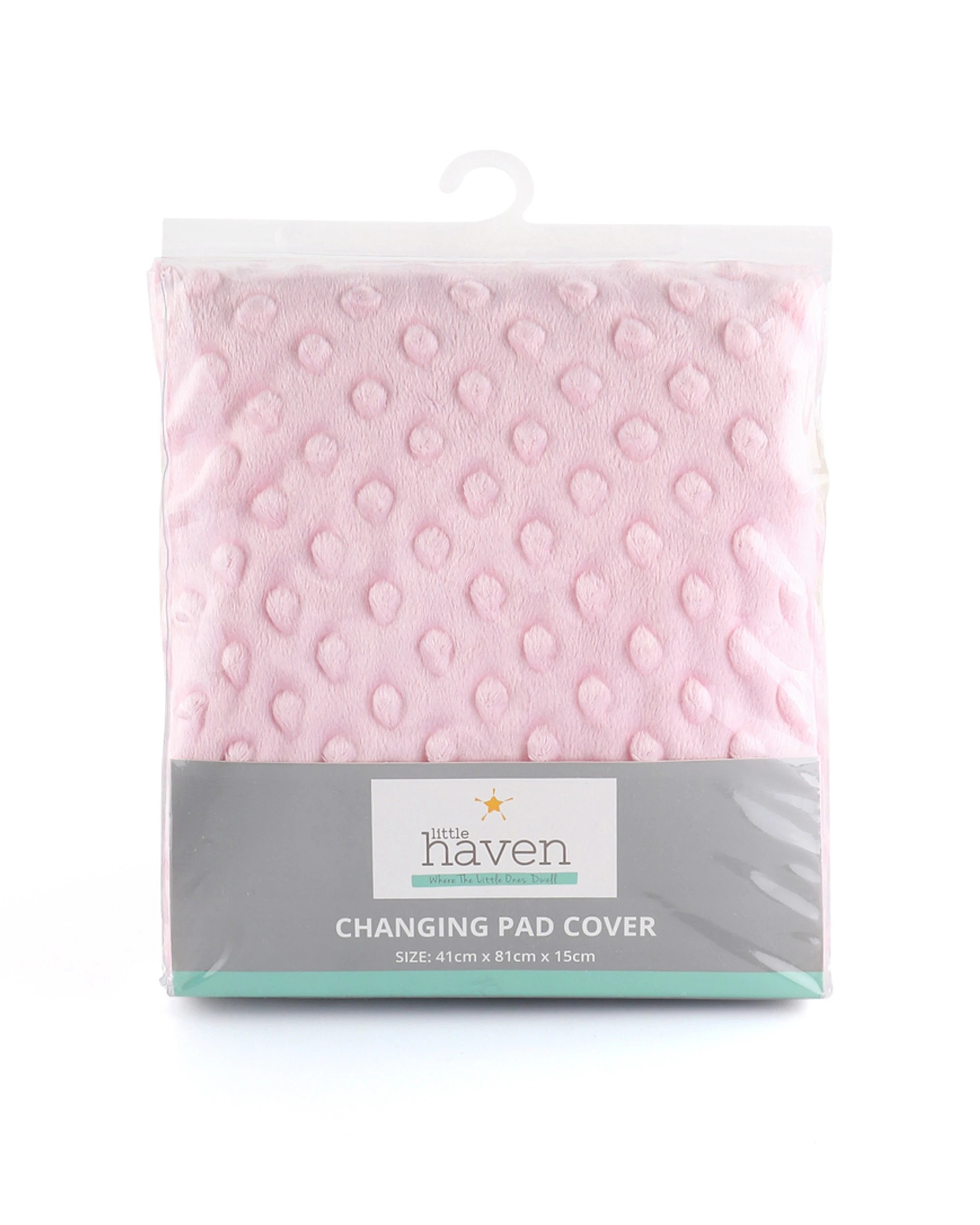 2 Little Haven Baby Change Pad Cover Velour Dot Elastic Fits Most Standard - Pink, 2 of 2