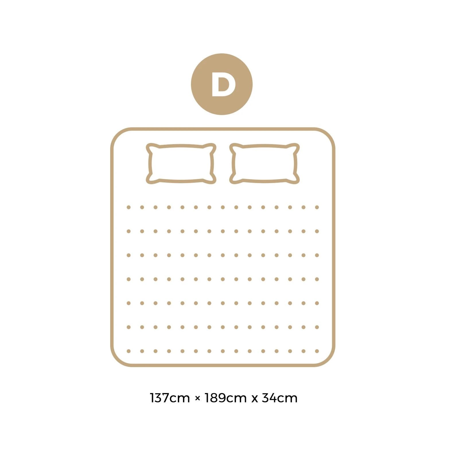 4 Bedra Bedding Mattress 9 Zone Latex Foam Pocket Spring Medium 34cm Double
 - Multi, 4 of 10