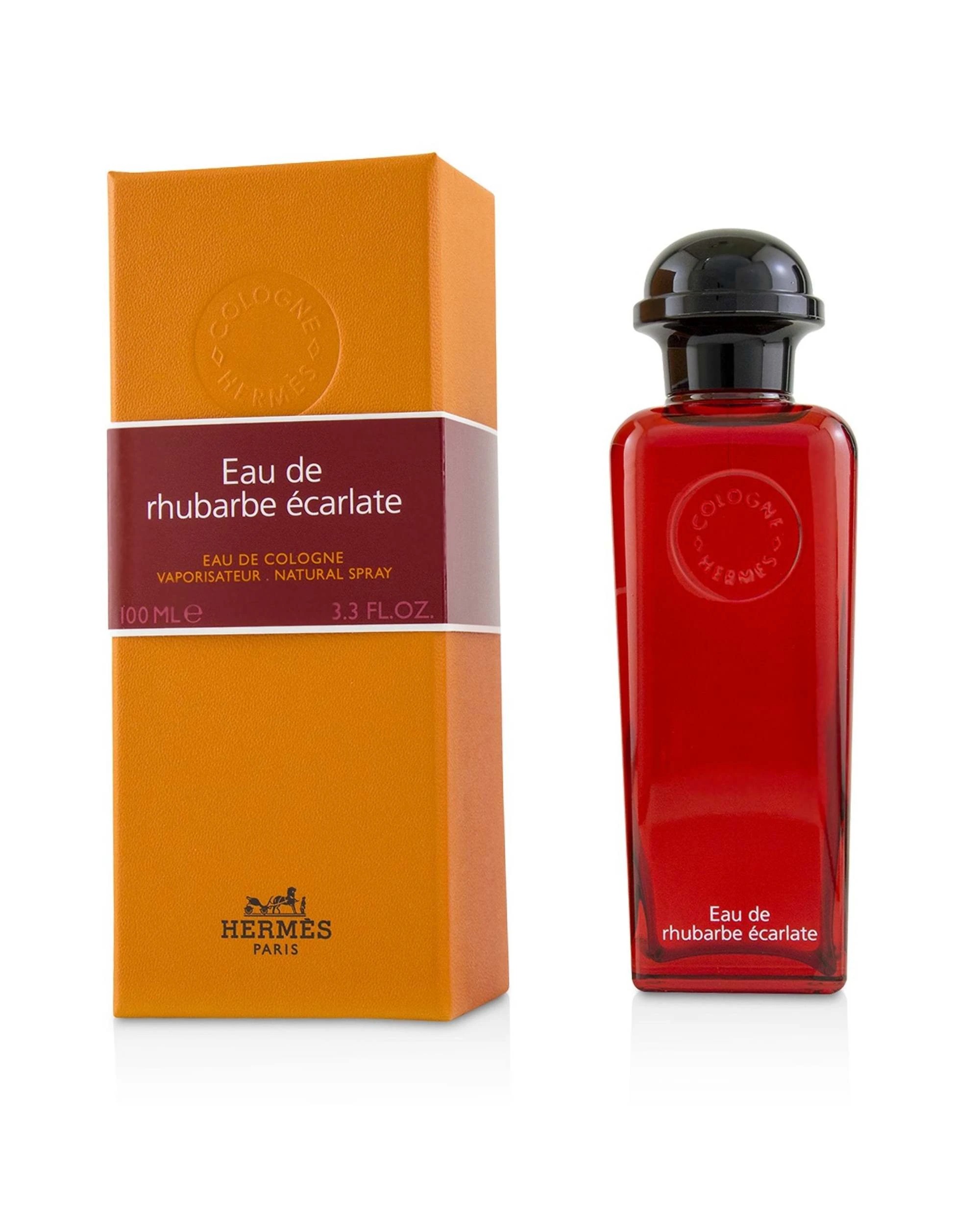 1 Hermes Eau De Rhubarbe Ecarlate Eau De Cologne Spray 100ml/3.3oz, 1 of 3