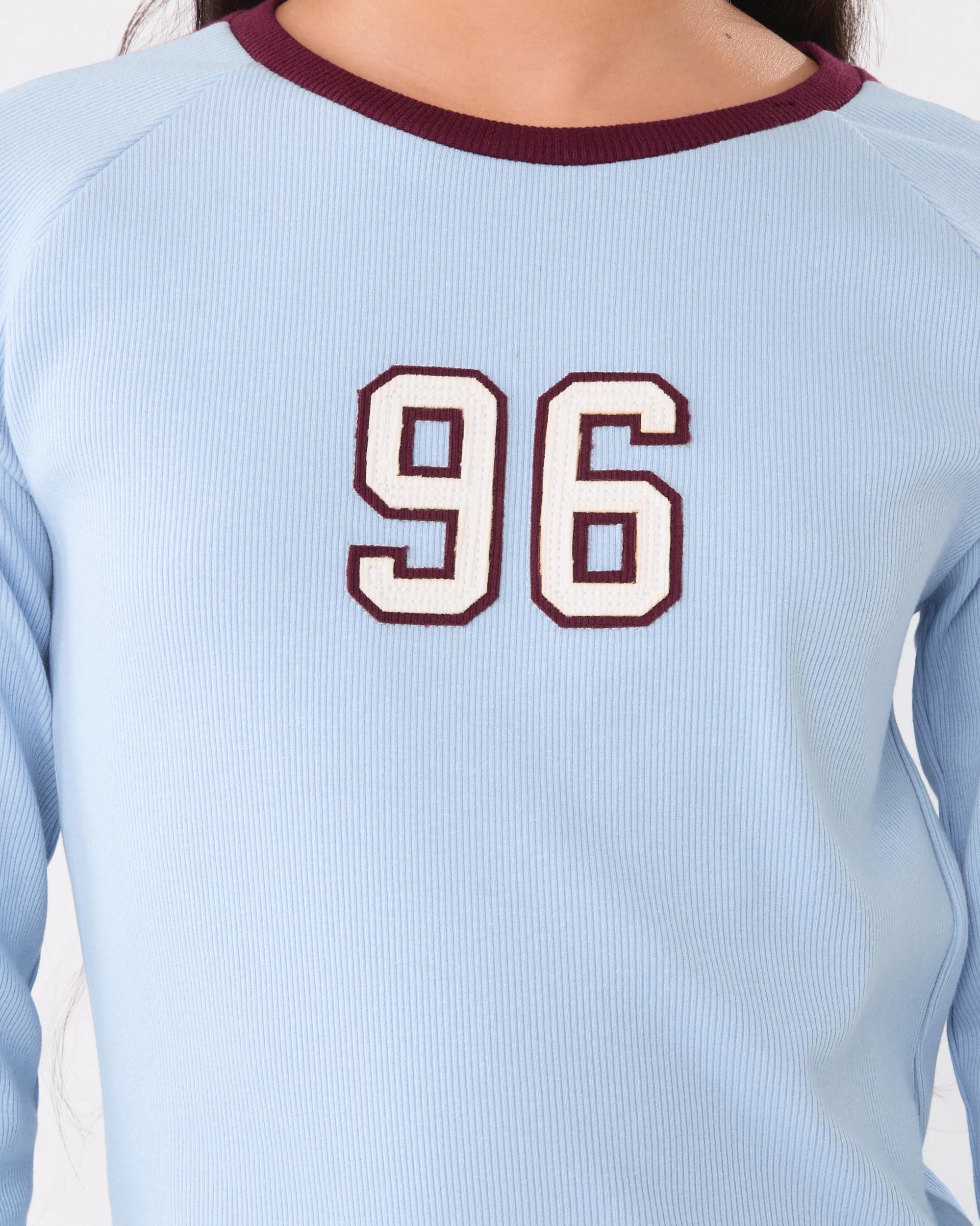 4 Long Sleeve Rib Top Blu Number, 4 of 7