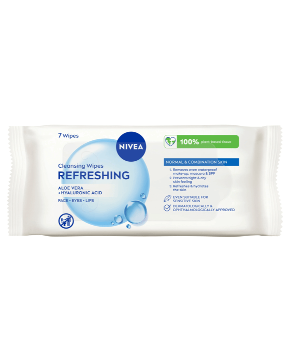 Nivea 7 Pack 3-in-1 Refreshing Cleansing Wipes - Pro Vitamin B5 and Hydramine