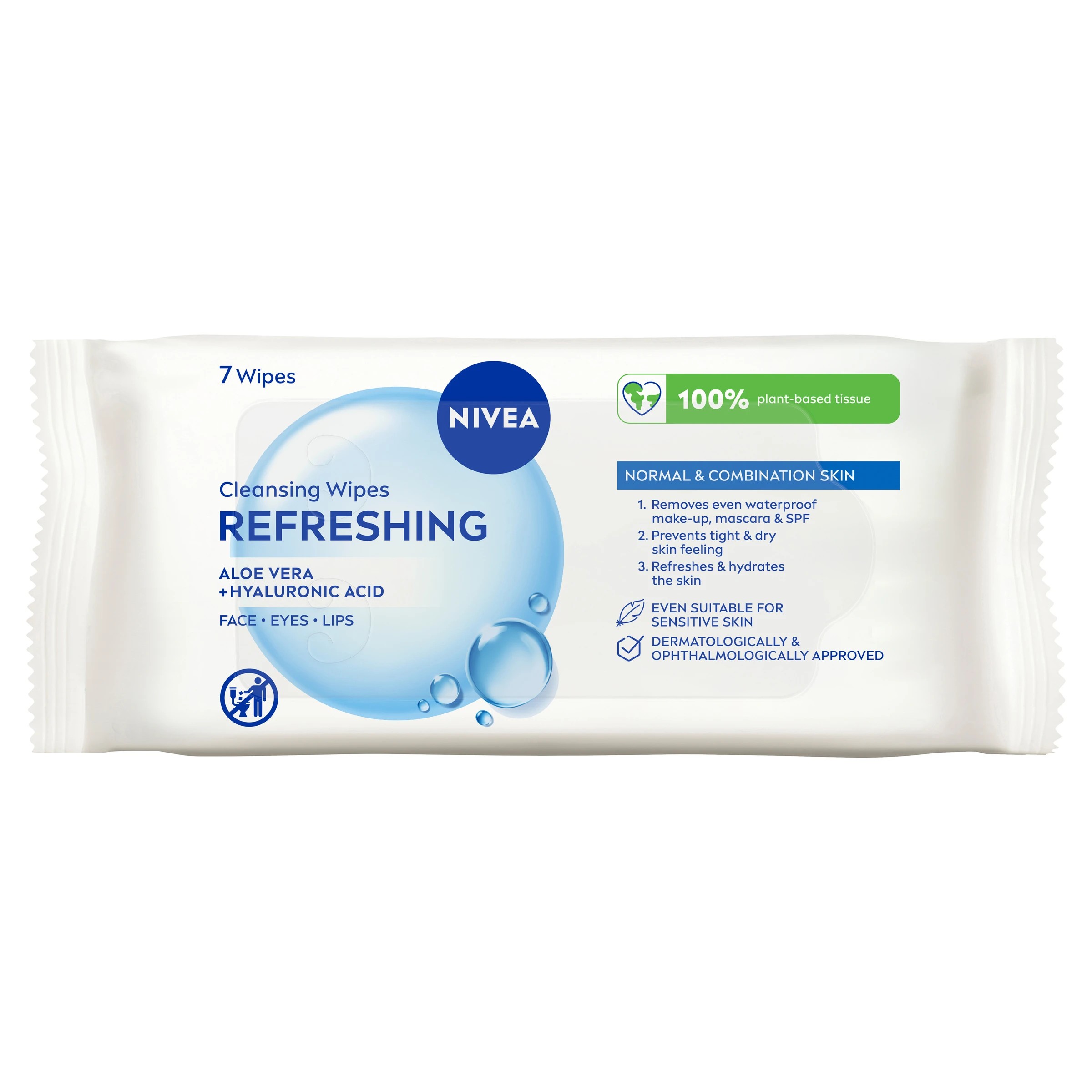 1 Nivea 7 Pack 3-in-1 Refreshing Cleansing Wipes - Pro Vitamin B5 and Hydramine, 1 of 10
