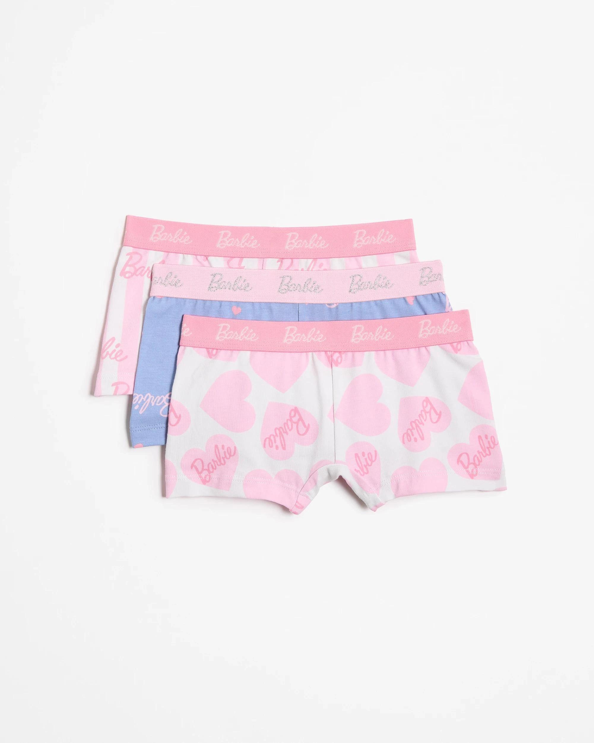 1 Barbie Younger Girls Shortie 3 Pack Underwear MULTI, 1 of 2