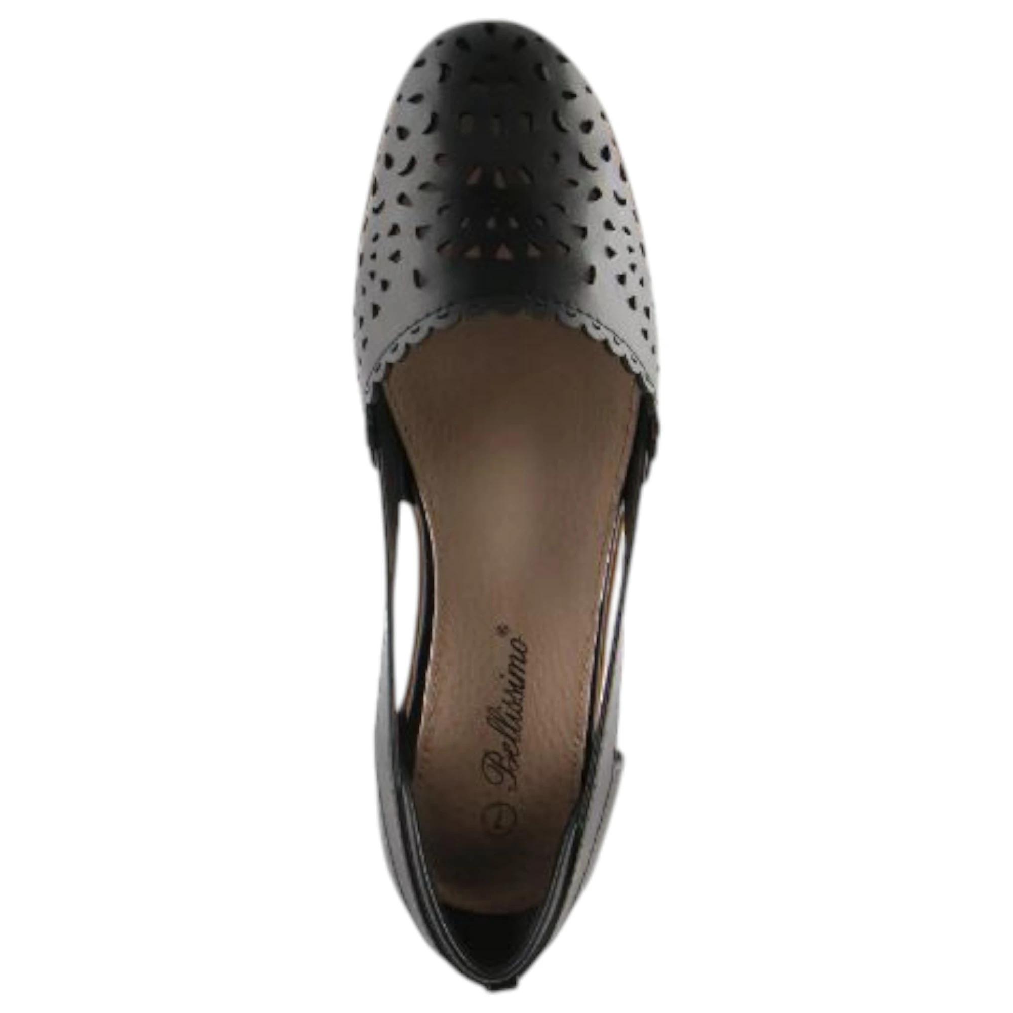 4 Bellissimo Womens Mavis Slip On Sandals BLACK, 4 of 4