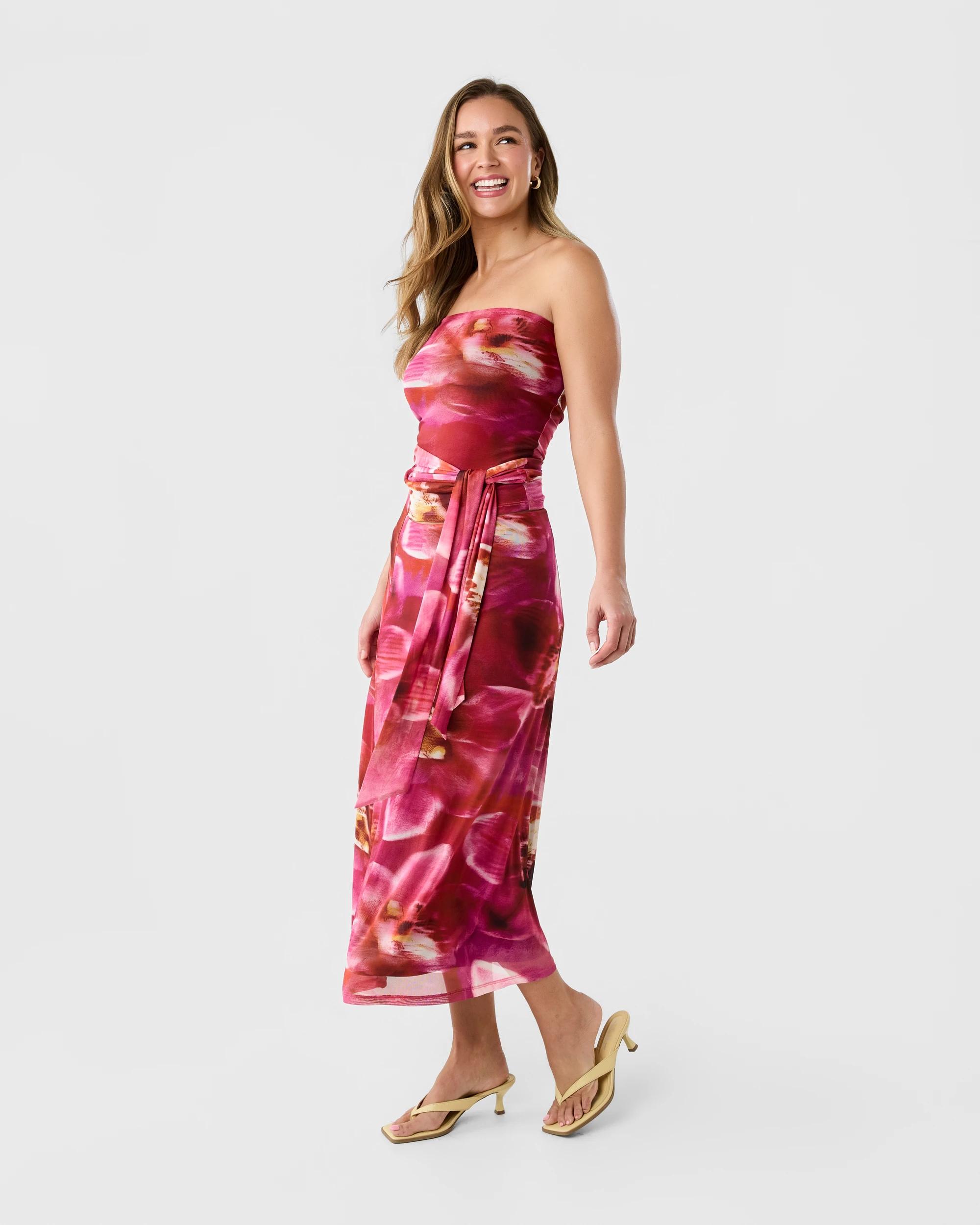 2 Mesh Asymmetrical Skirt Orchid, 2 of 7
