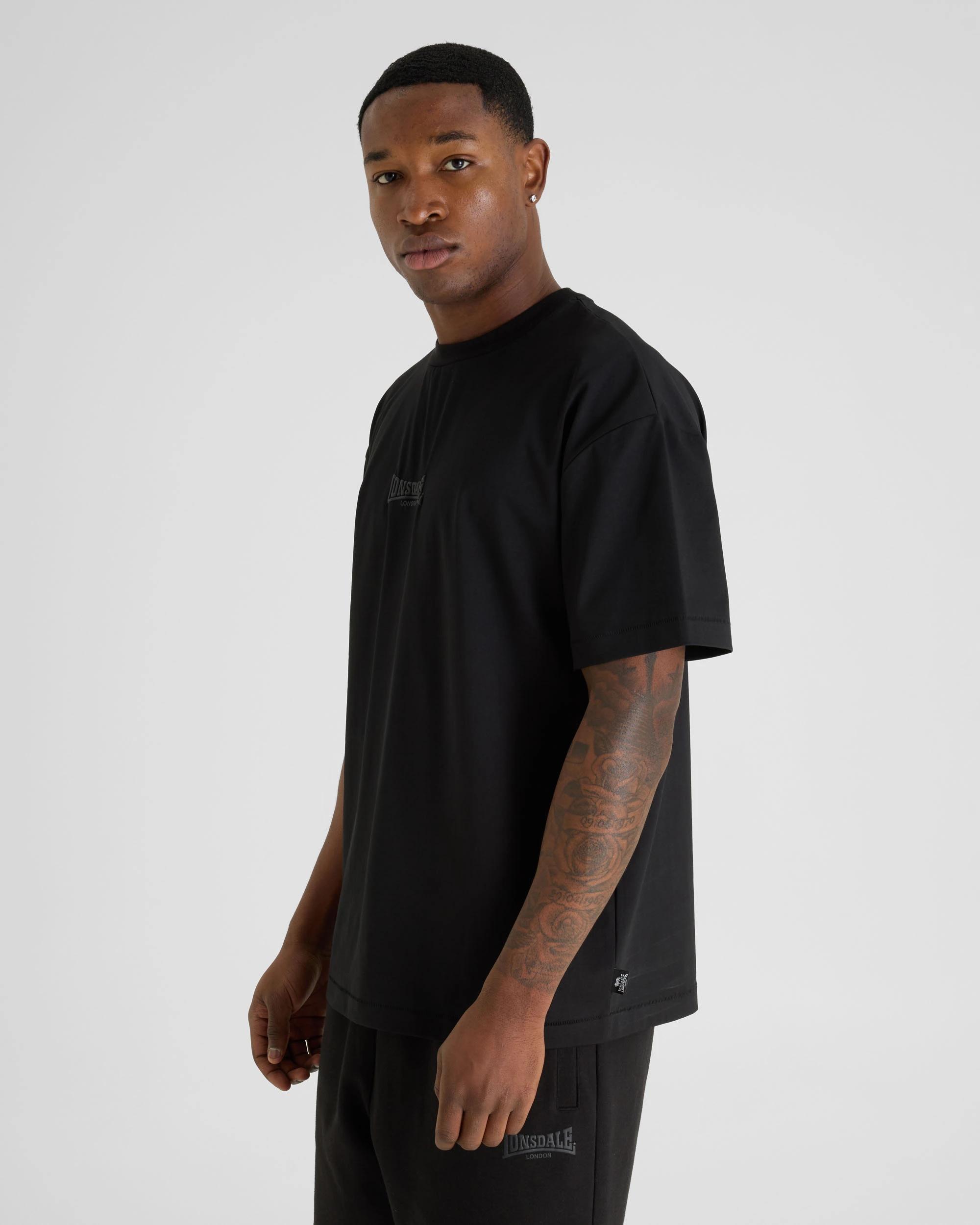 4 Lonsdale London Leisure T-Shirt BLACK, 4 of 4