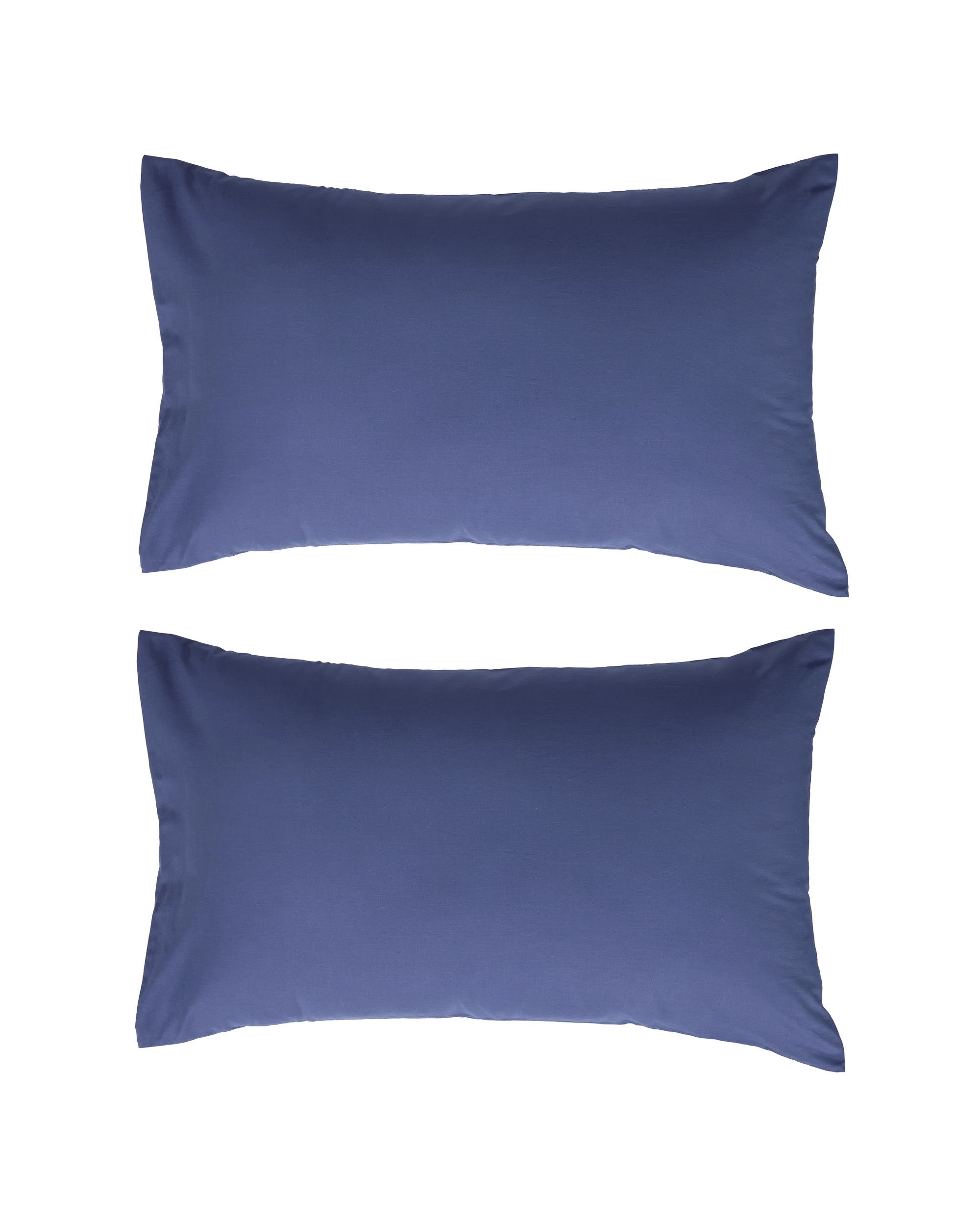 1 2 Pack 180 Thread Count Standard Pillowcases - Mid Blue, 1 of 5