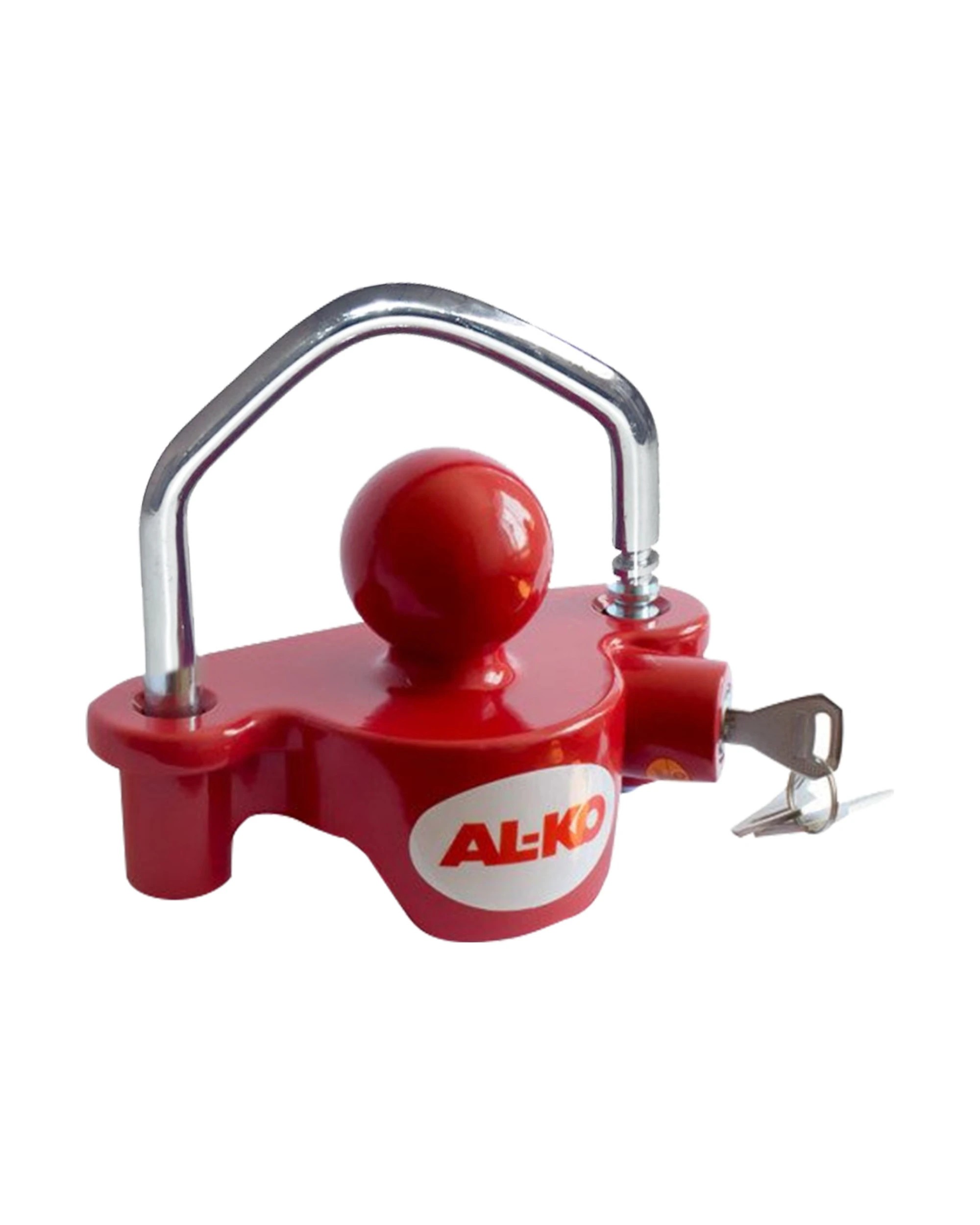 2 Alko 616950 Anti Theft Universal Coupling Lock - Red, 2 of 3