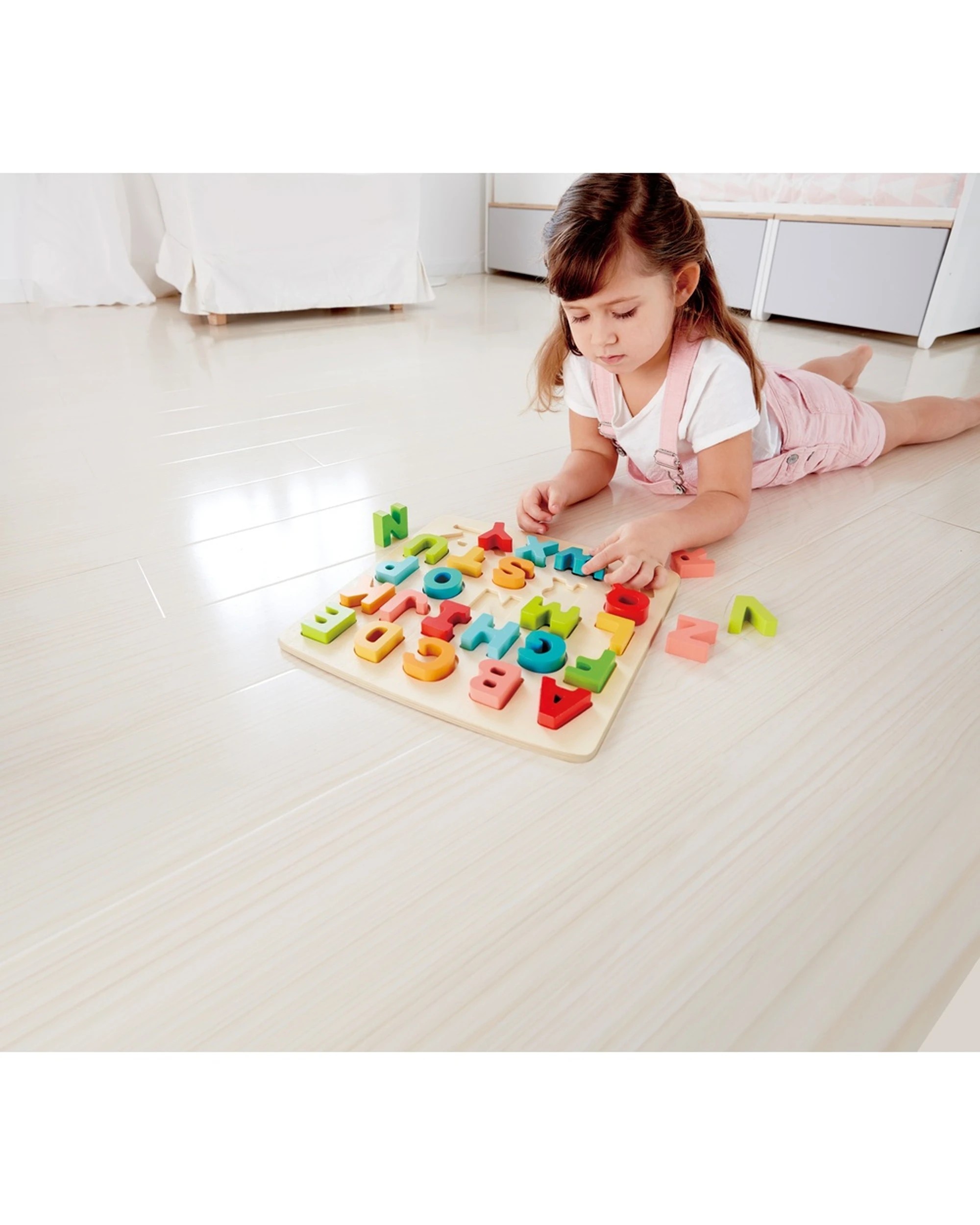 5 Hape Chunky Alphabet Puzzle Educational Toy With Capital Letters Kids - Multi, 5 of 5