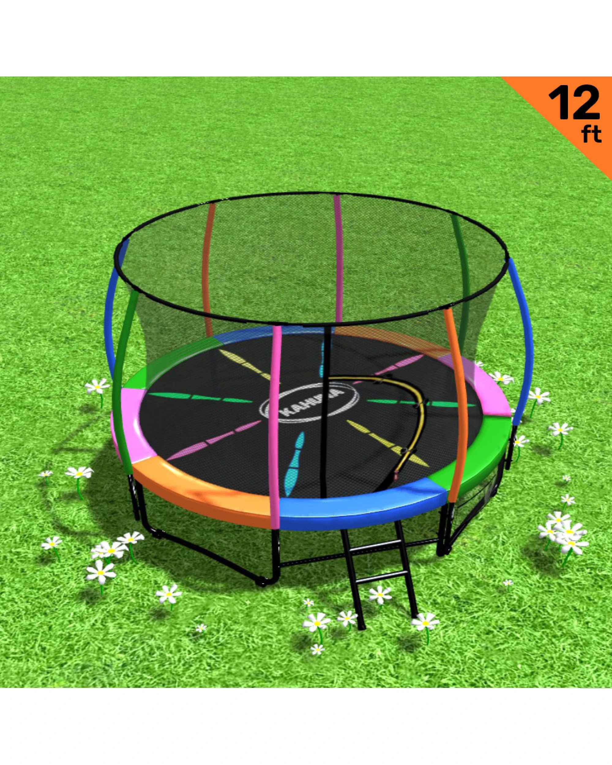 2 Kahuna Rainbow 12 Ft Trampoline, 2 of 8