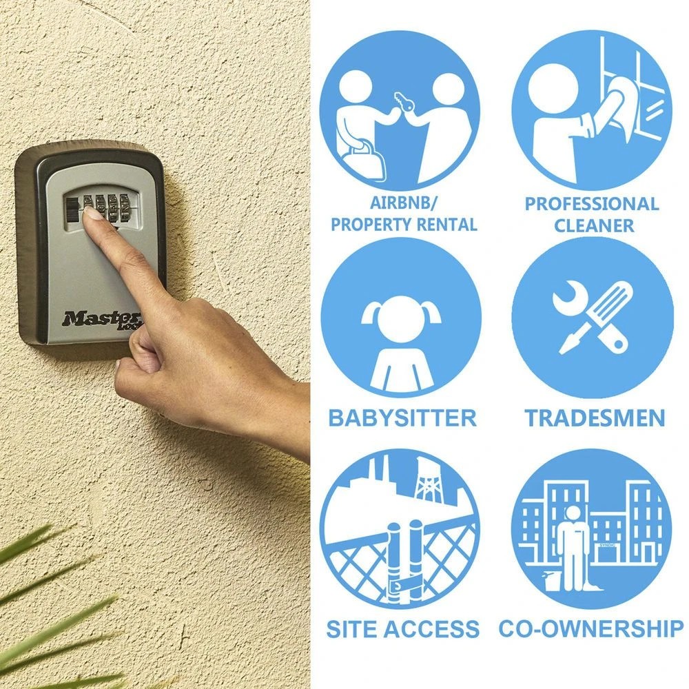 4 Masterlock Medium Combination Wall Mount Key Safe, 4 of 10