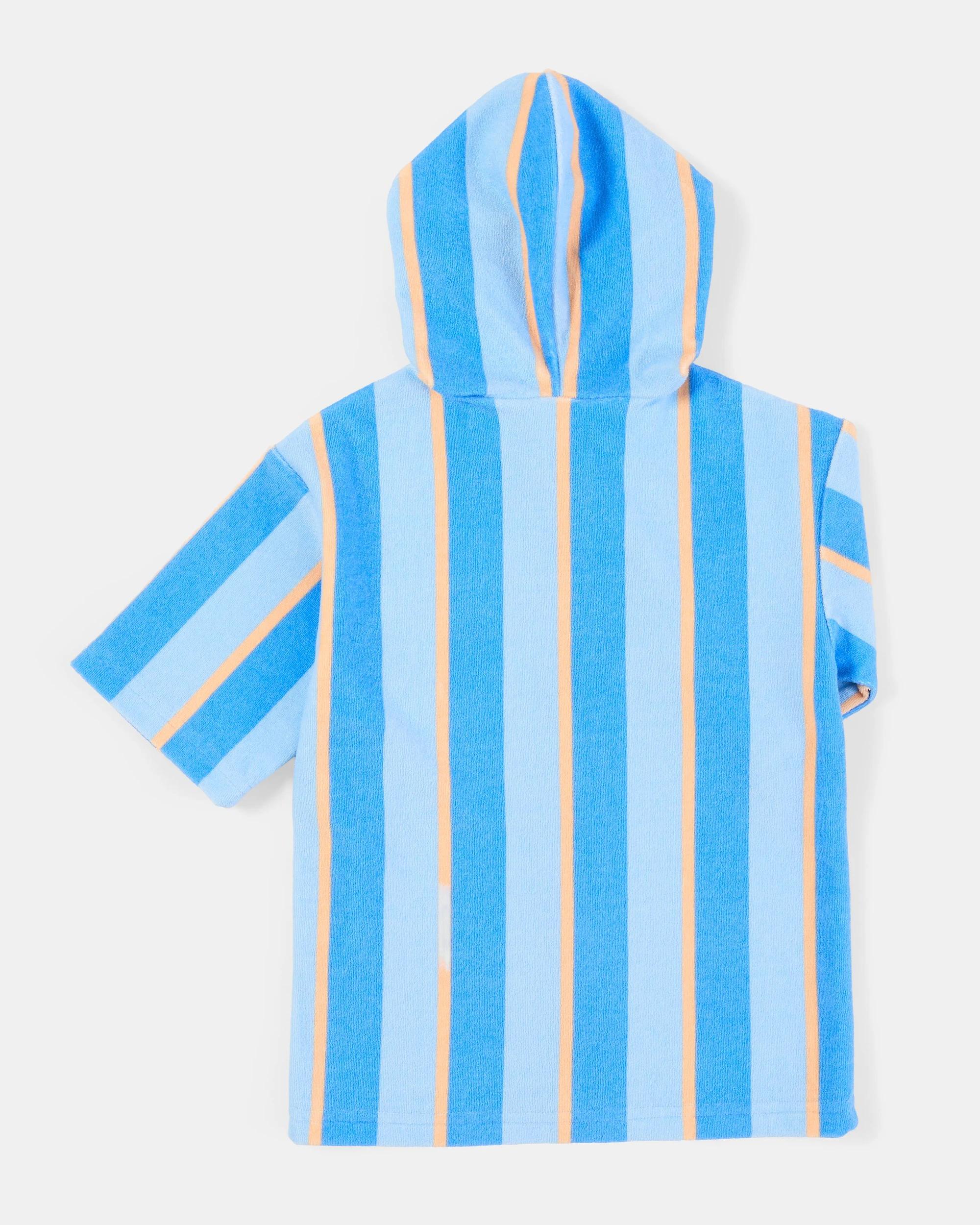 2 Terry Swim Cover Up Blu Mulstp, 2 of 3