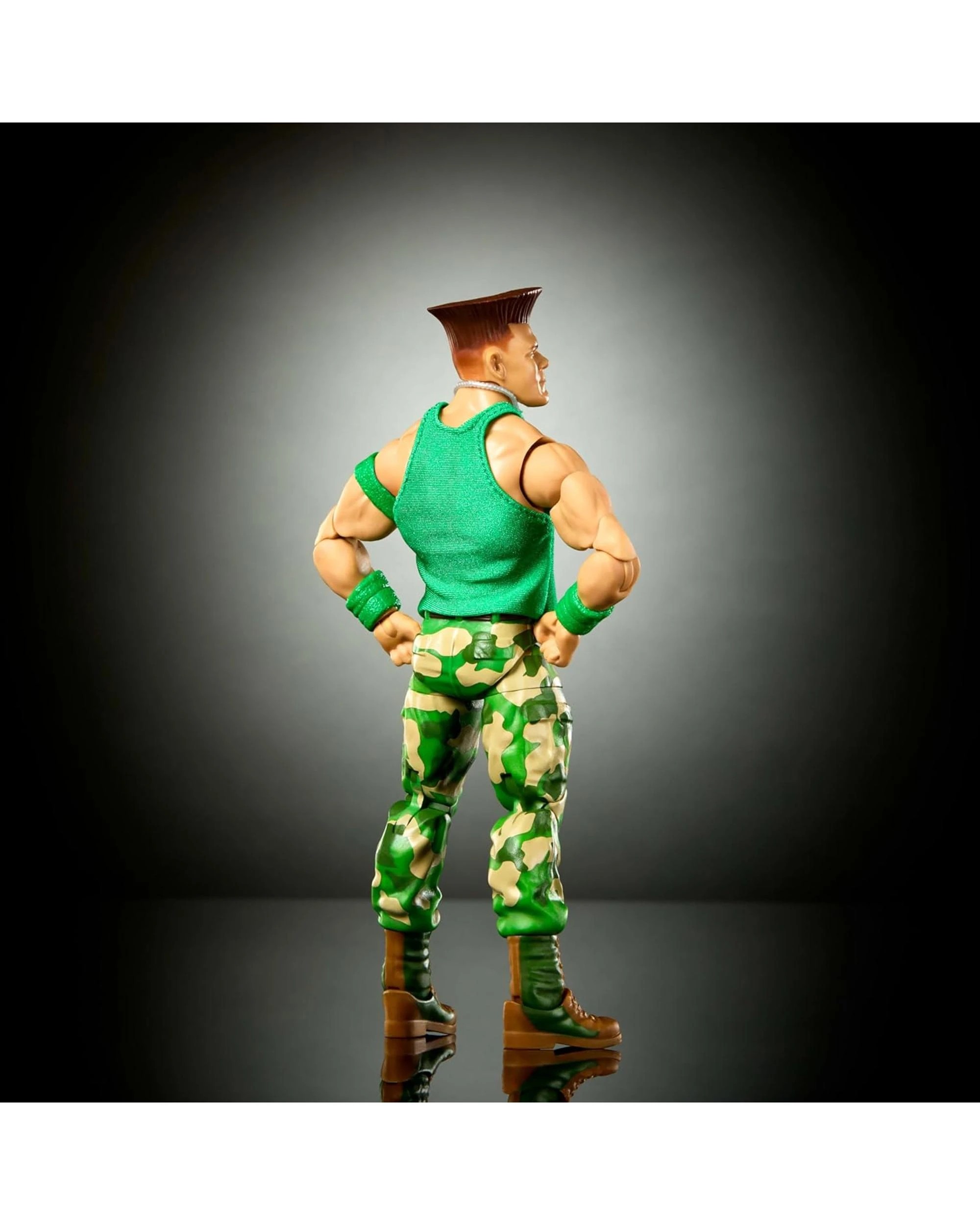 3 WWE X Street Fighter Elite Collection John Cena as Guile 6 inch Action Figure, 3 of 5