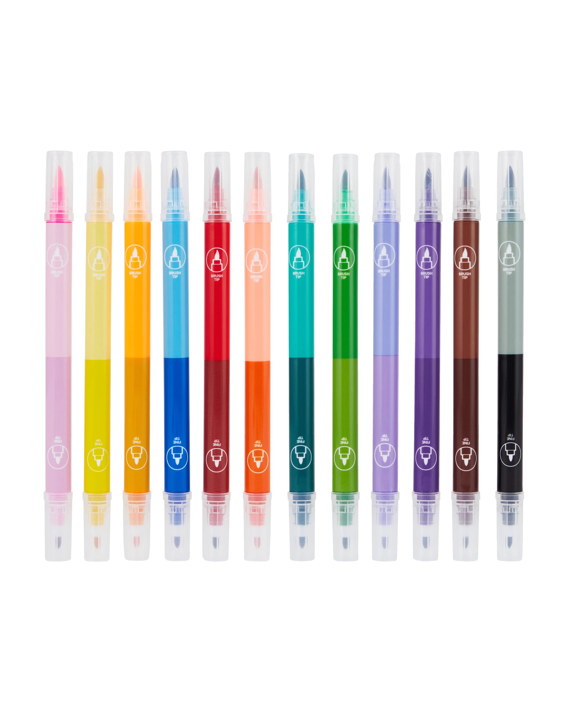 3 12 Pack Bullet Journal Dual-Colour Markers, 3 of 9