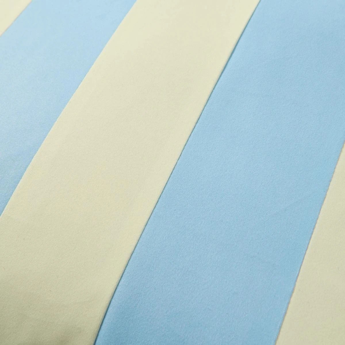 5 60cm Stripe Velvet Cushion Cover - Blue and Butter, 5 of 6