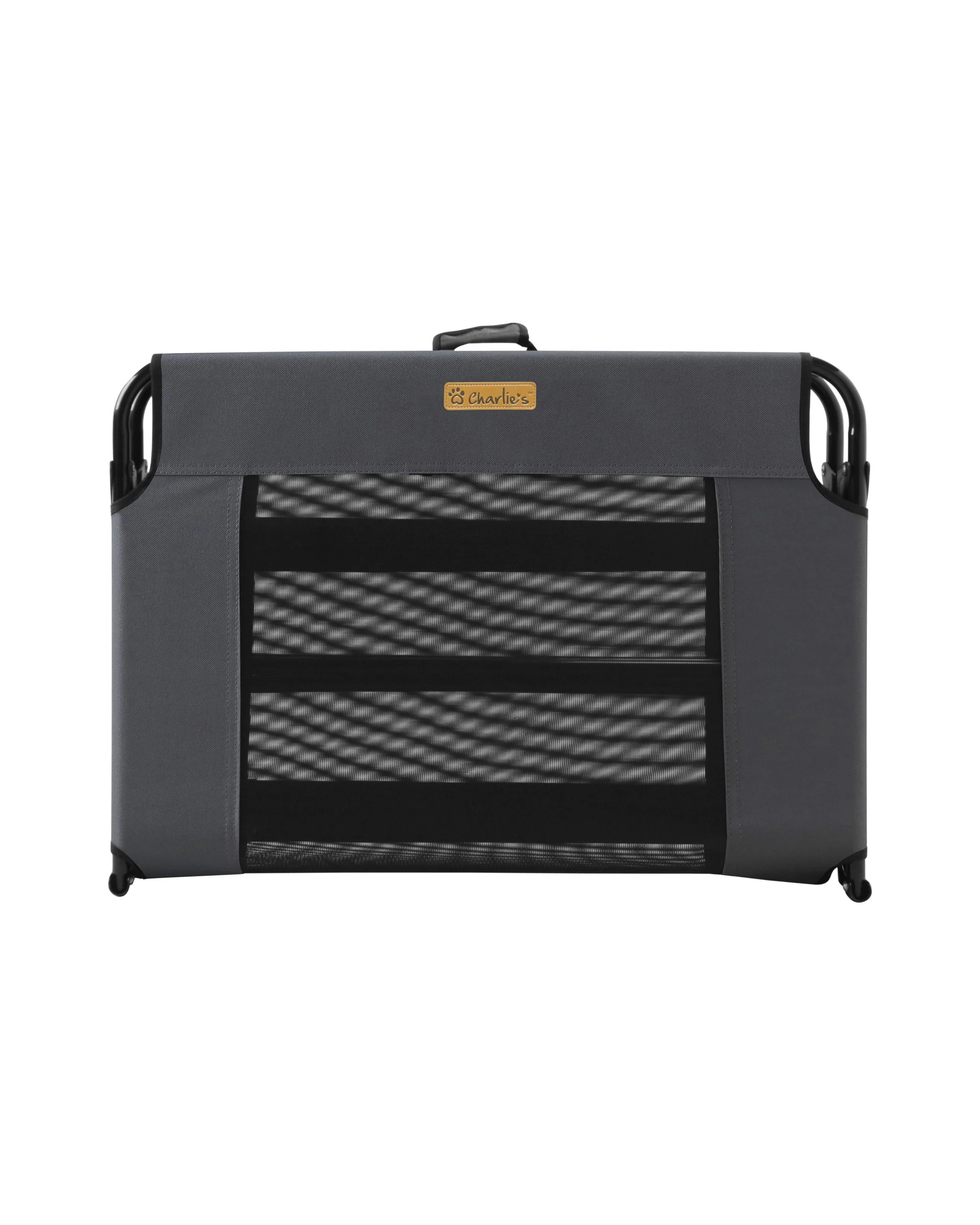 4 Charlie's Adventure Foldable Travel Trampoline Dog Bed 120x80x22cm - Grey, 4 of 10