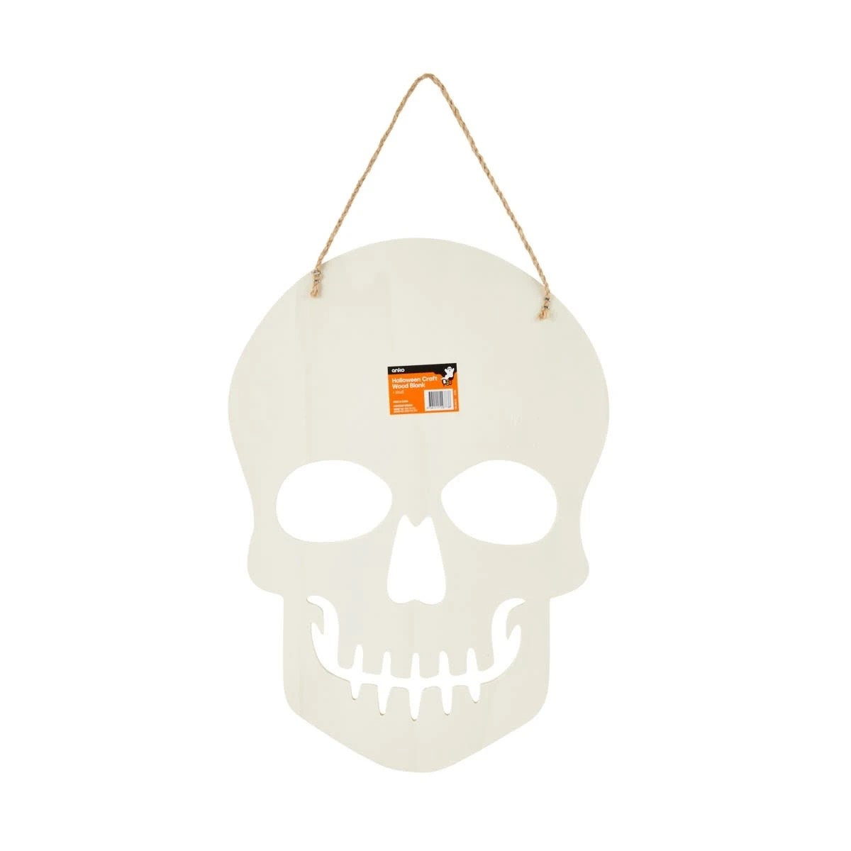 3 Halloween Craft Wood Blank - Skull, 3 of 3