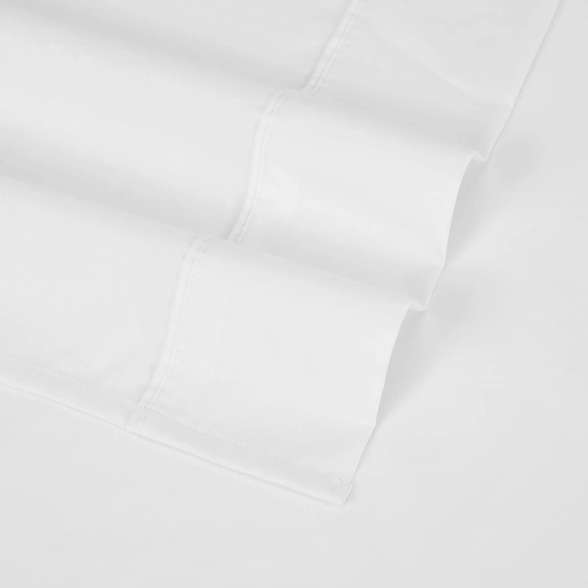 4 180 Thread Count Sheet Set - Queen Bed, White, 4 of 7