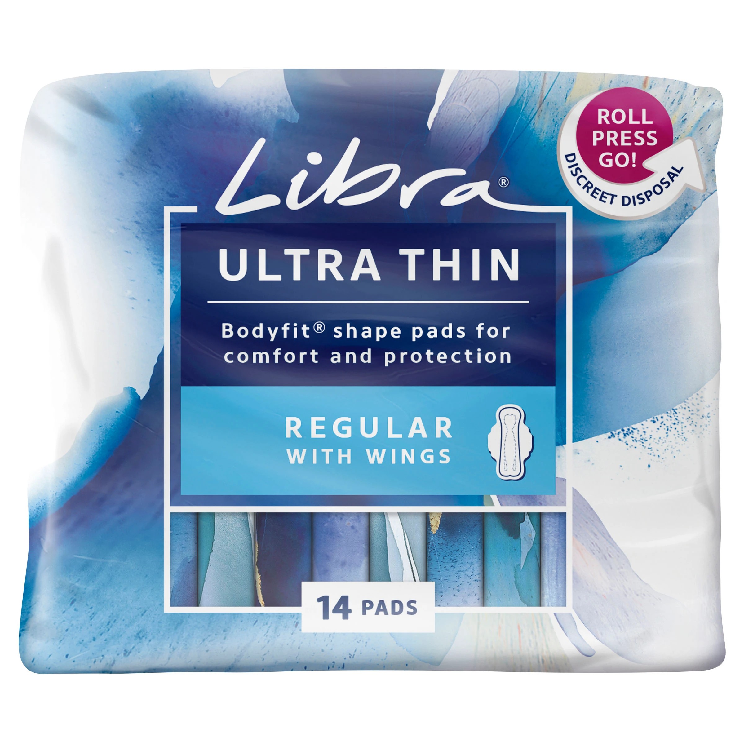 2 Libra 14 Pack Ultra Thin Regular Pads, 2 of 2