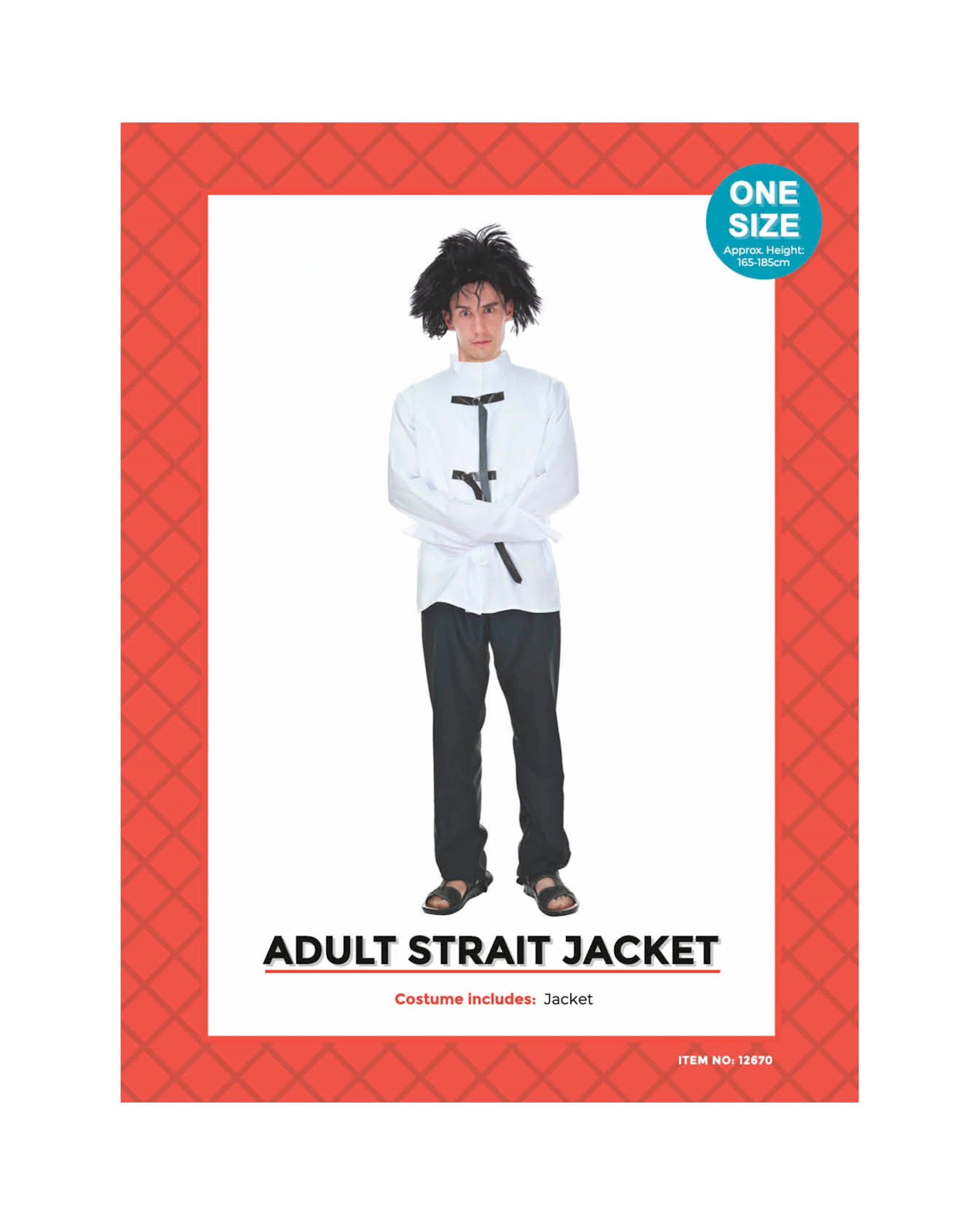 3 BR Costumes Adult Straitjacket Costume for Halloween Party, 3 of 4