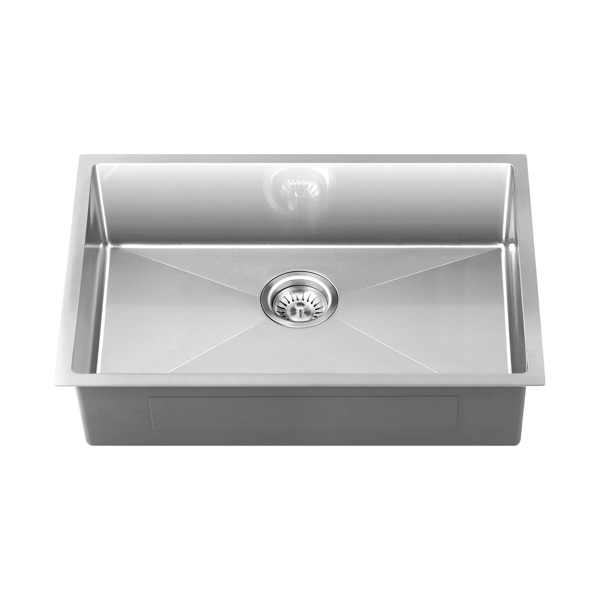3 Welba Kitchen Sink 70X45CM Stainless Steel Single Bowl Basin With Waste - Silver, 3 of 4