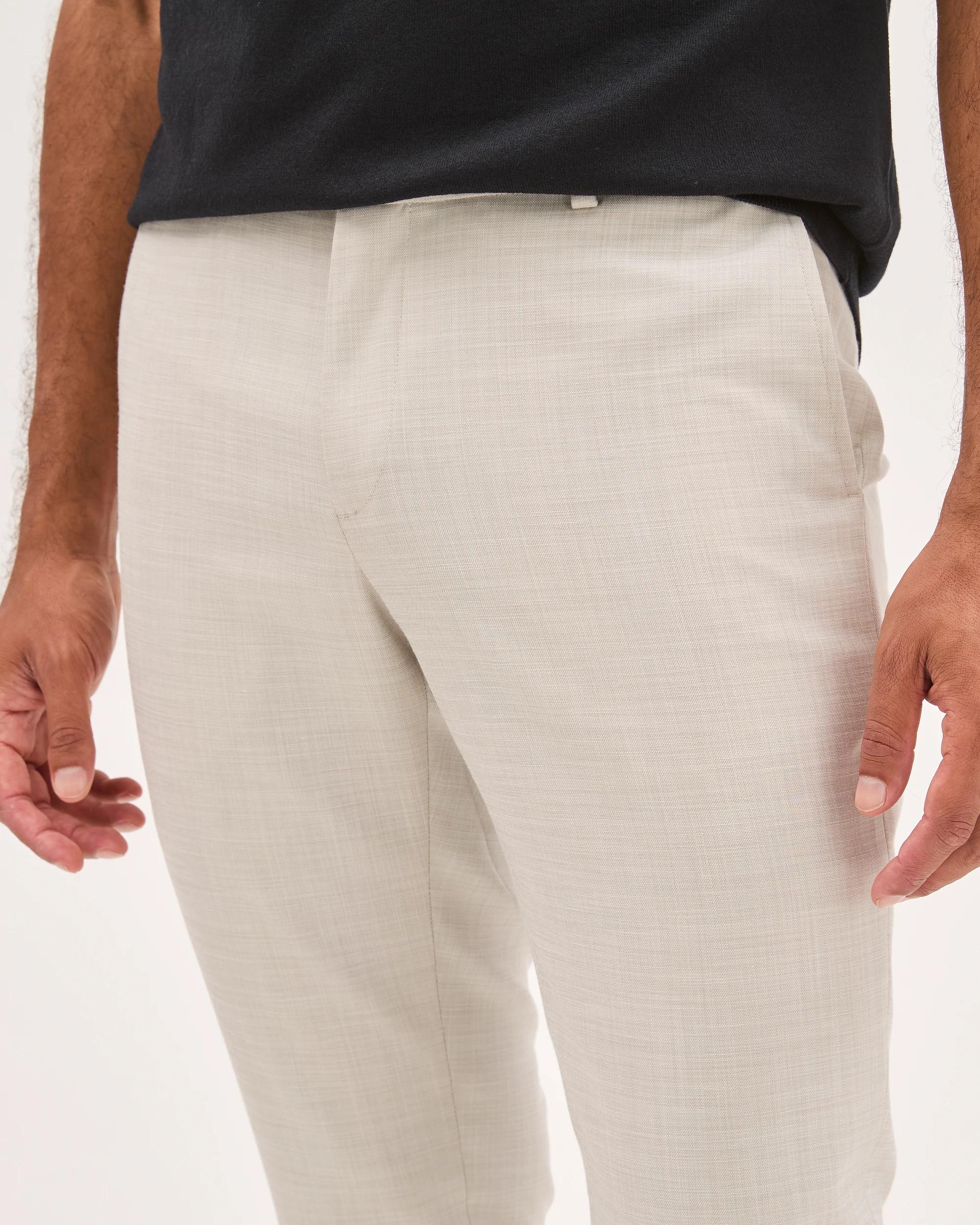 4 Preview Tailored Suit Pants ECRU MARLE, 4 of 5